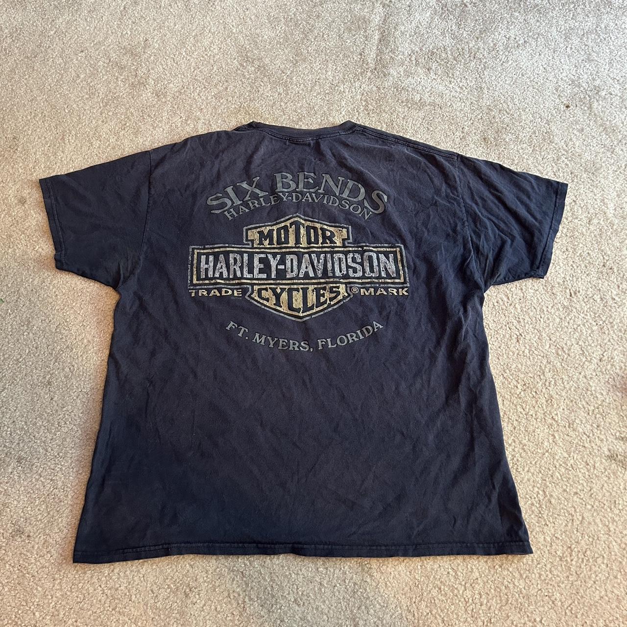 Vintage Harley Davidson shirt Front and back... - Depop