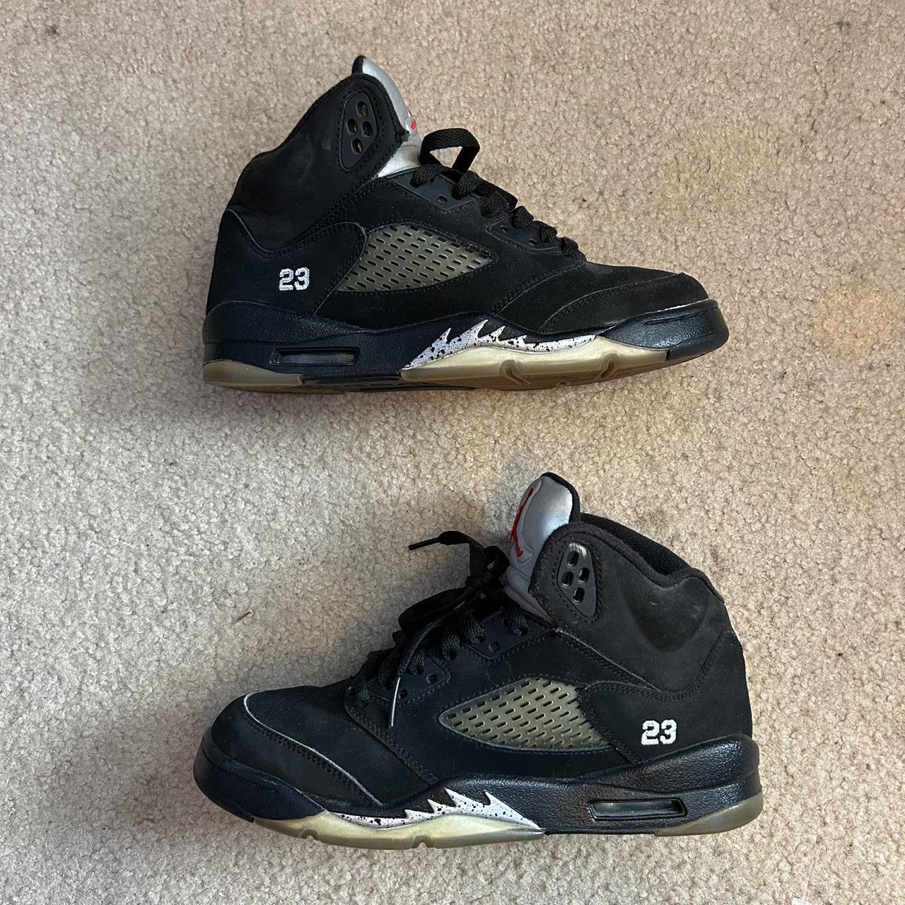jordan 5 black metallic size 12