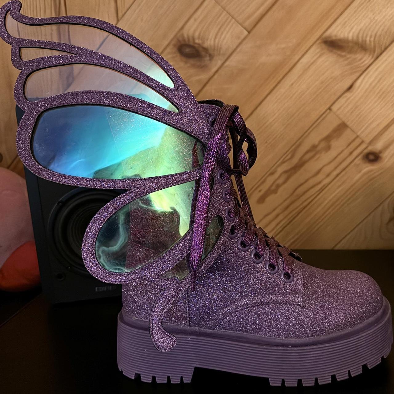 Club exx metamorphic glitter boots best sale