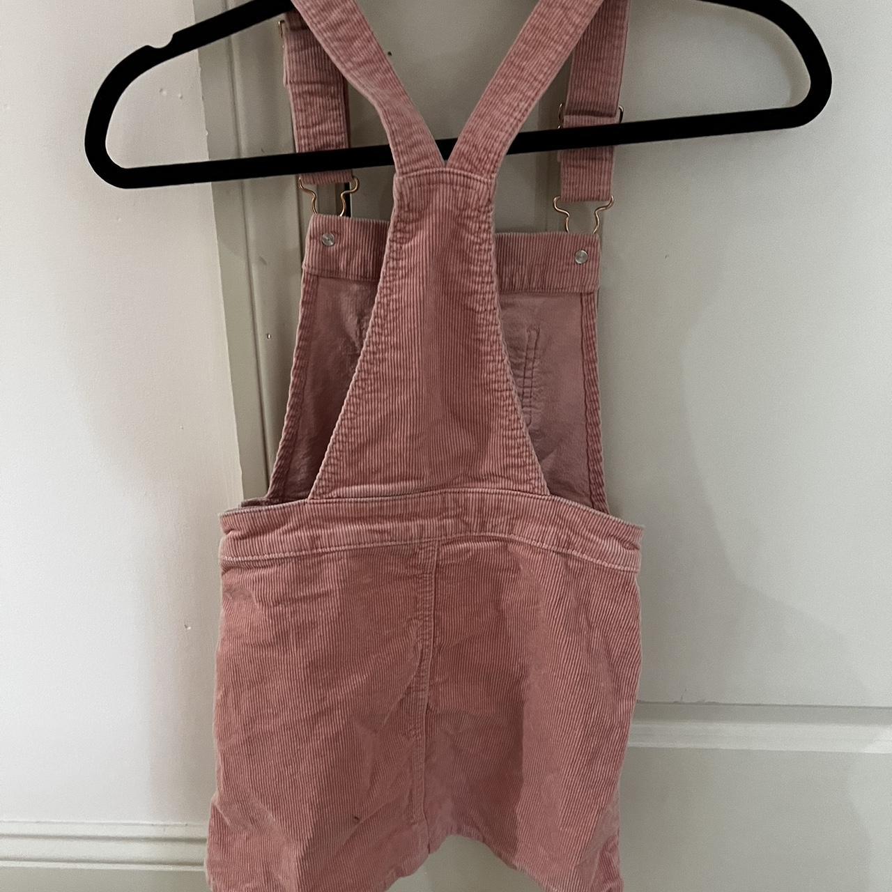cutest pink corduroy overall dress 💗 child’s m but... Depop