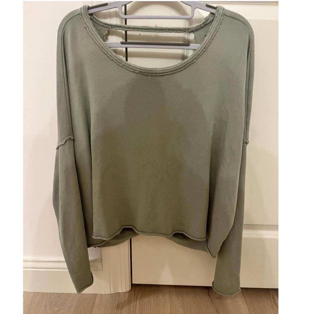 aerie comfy backless sweatshirt some small Depop