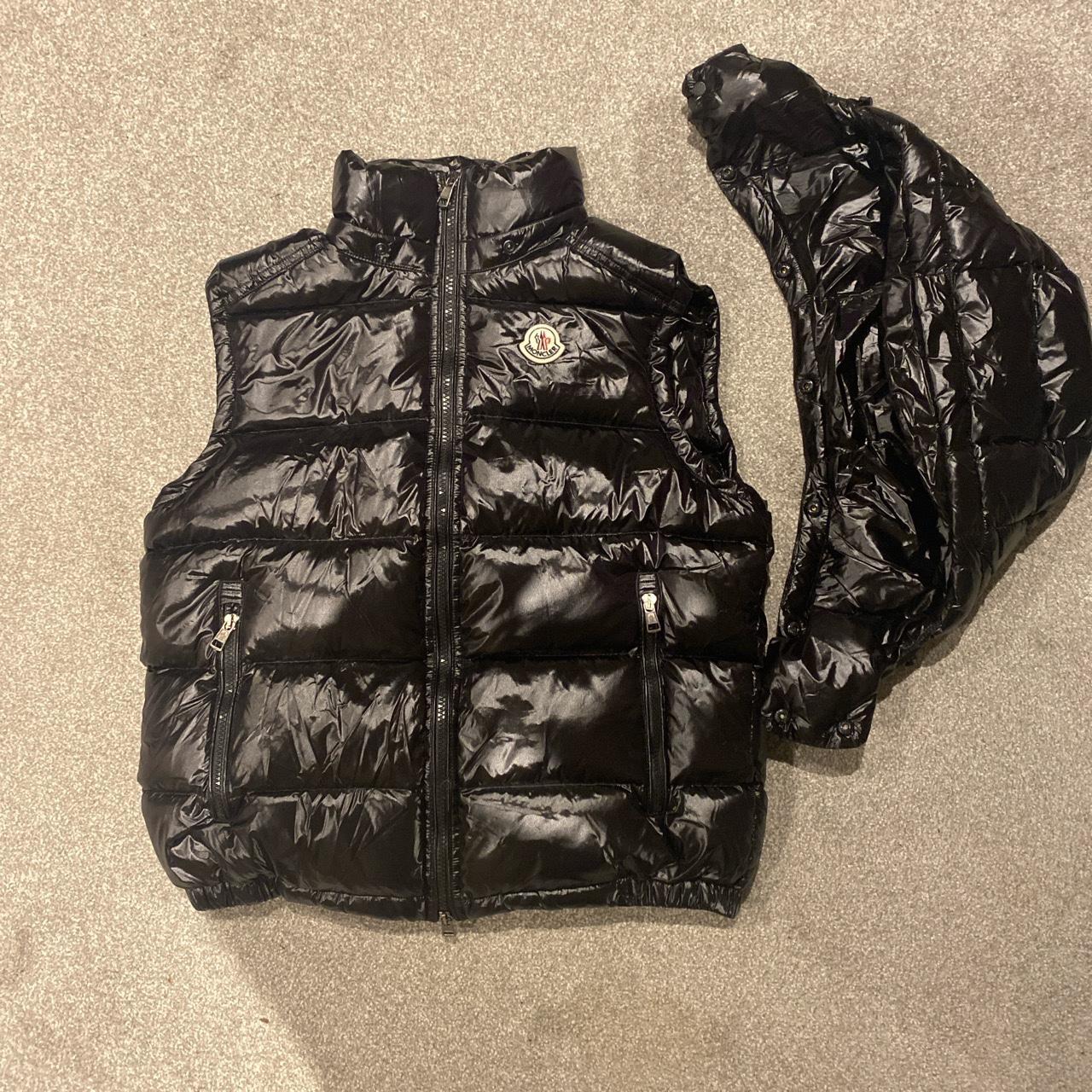 ️Moncler gilet ️Black ⚫️ ️Size small 📏 - NFC scan... - Depop