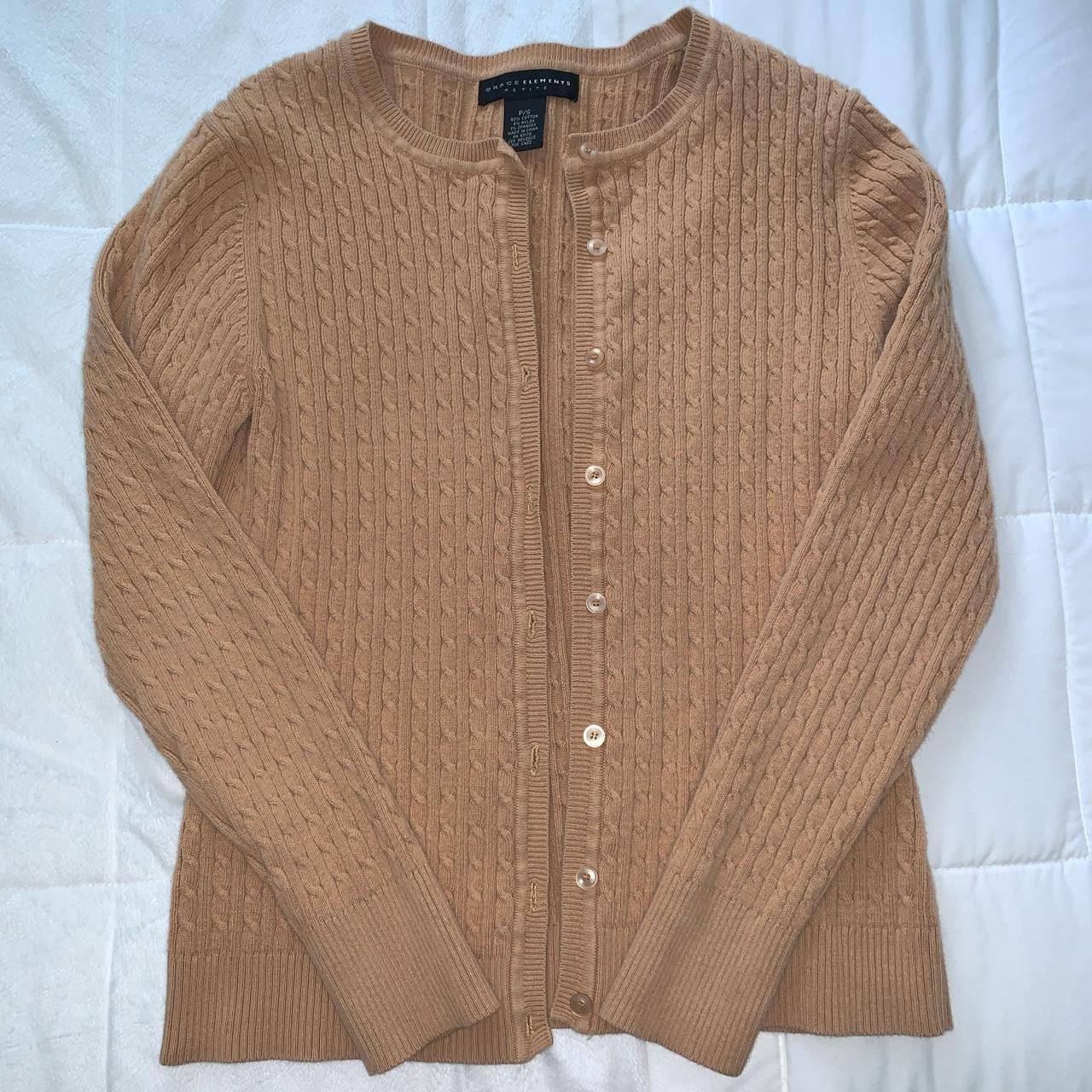 Dark tan cheap cardigan