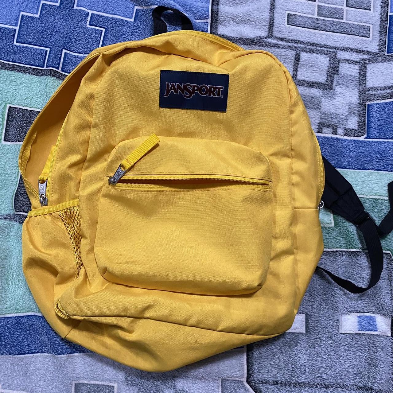 Mustard yellow jansport backpack best sale