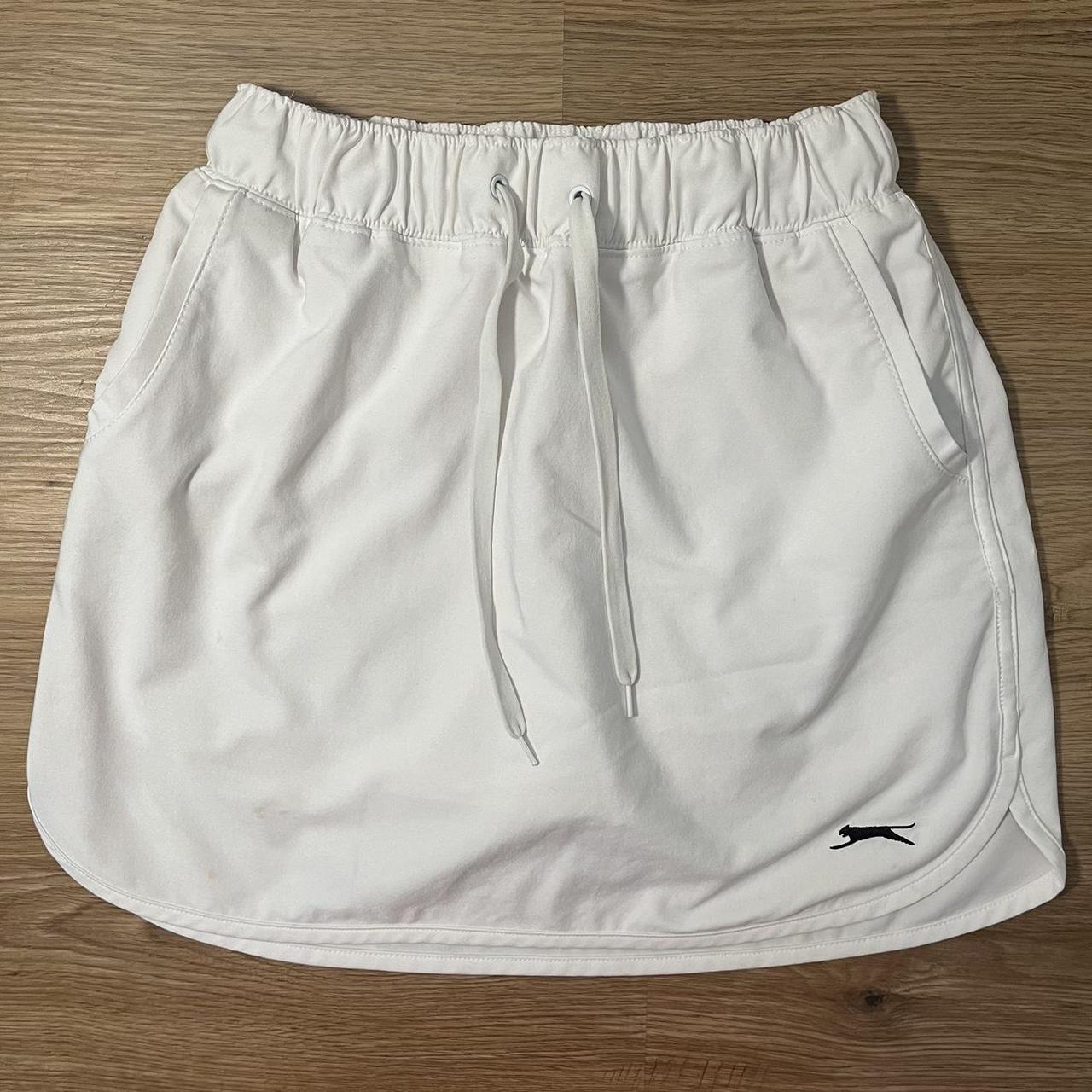 Slazenger Golf Mini Skort White mini skirt for golf Depop