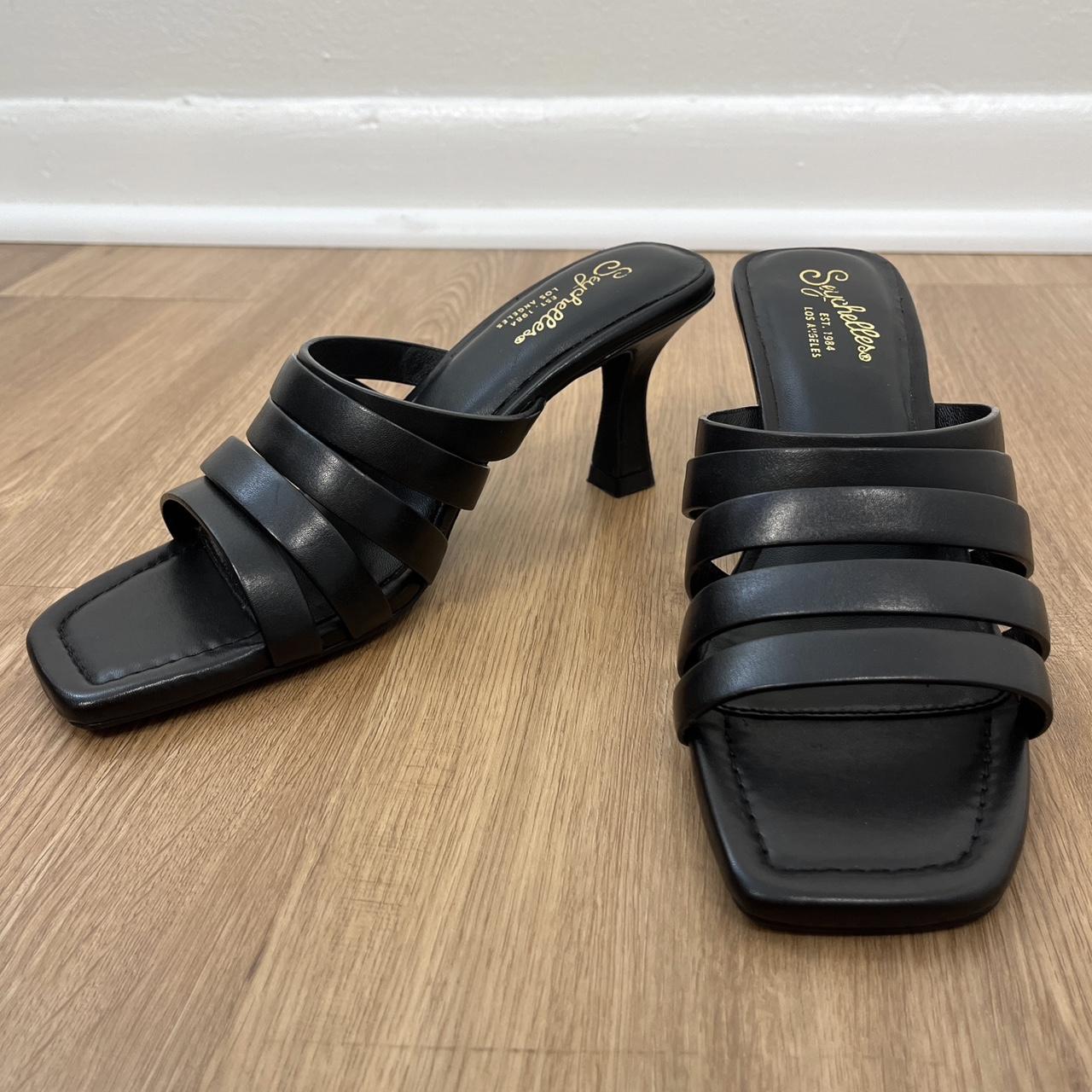 Seychelles black sandals online