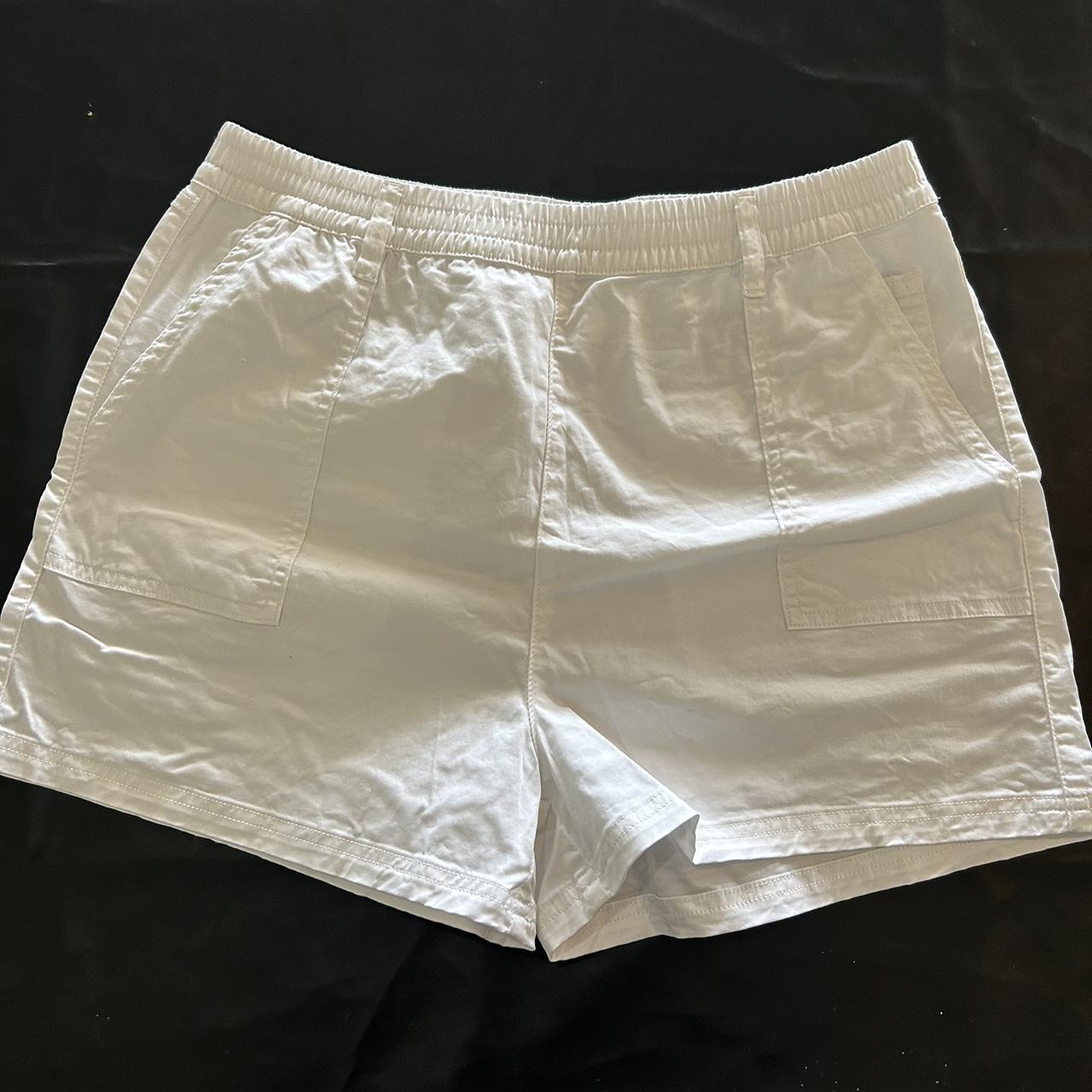 Luck and Trouble White cargo shorts. Never worn. Not... - Depop