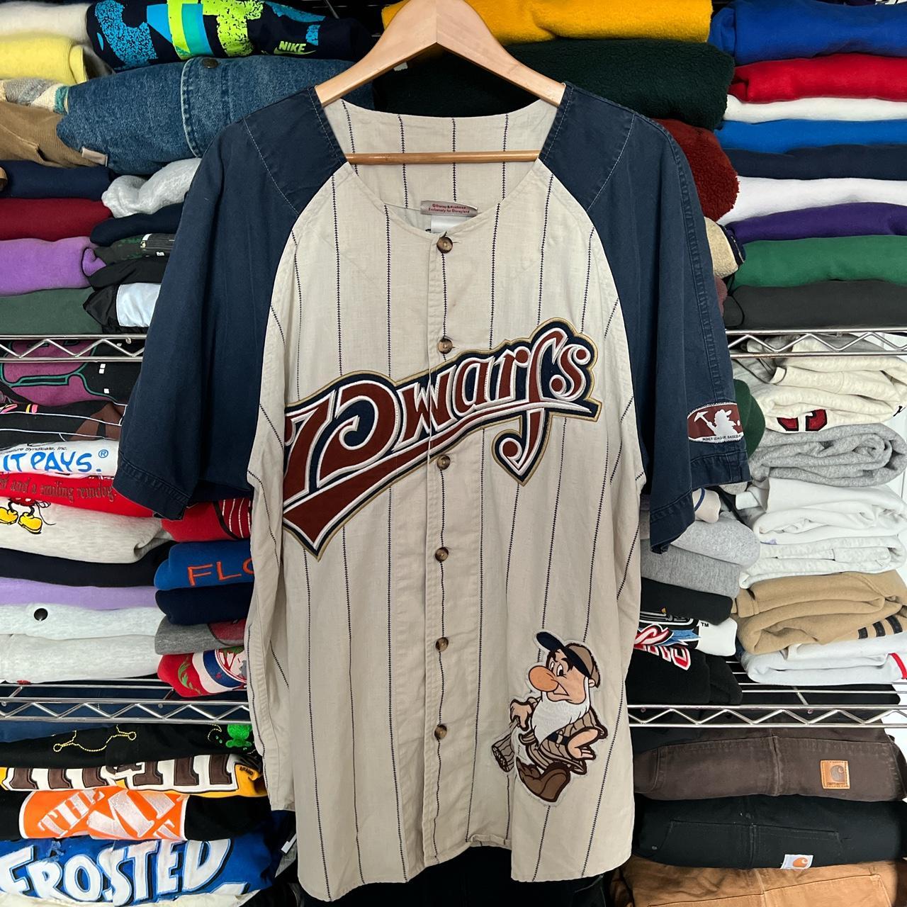 Vintage 90's DISNEY Seven Dwarfs MINER LEAGUE Baseball Jersey