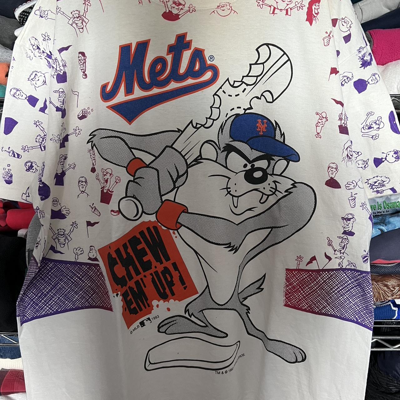 Vintage 90s New York Mets T-Shirt Single Stitch MLB - Depop