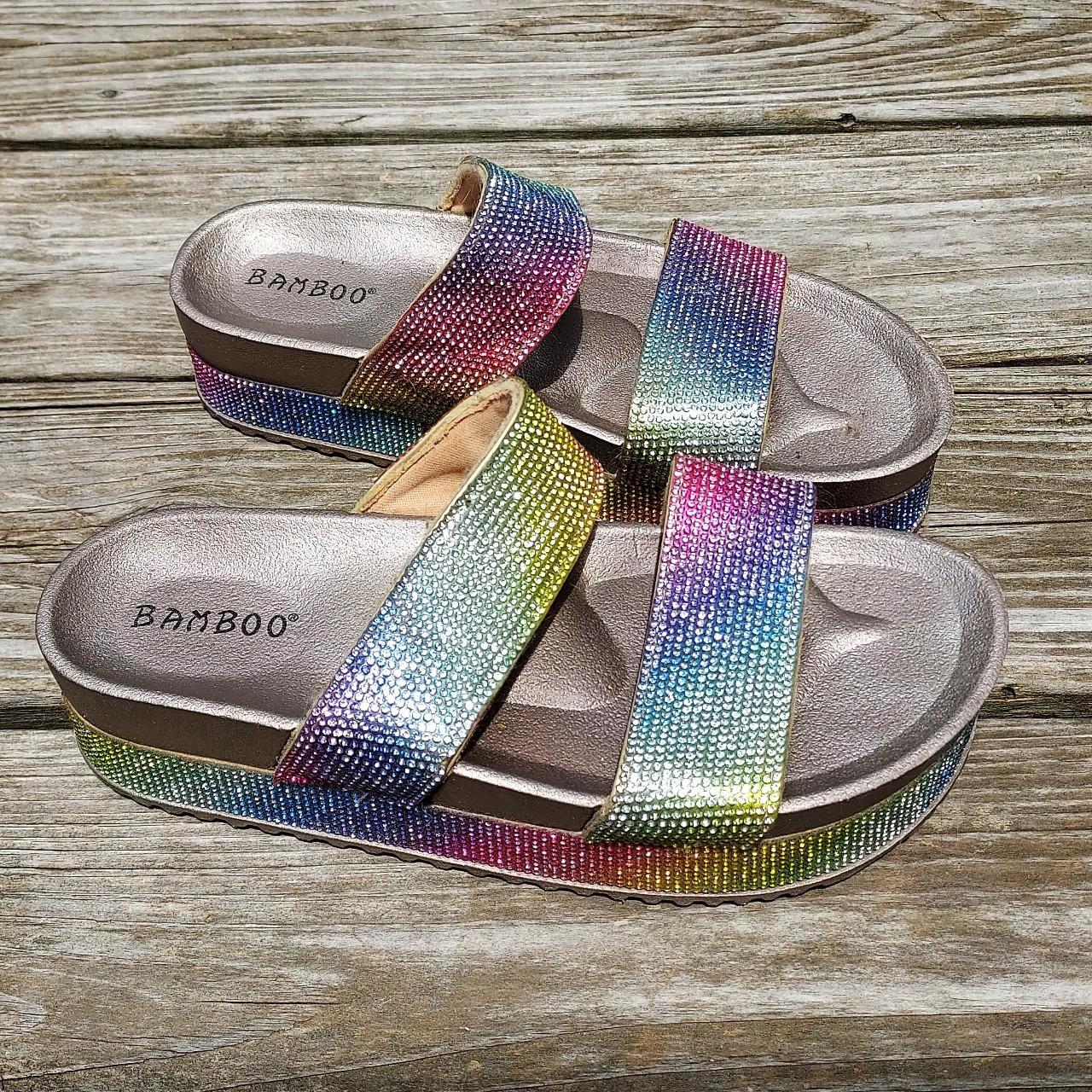 Bamboo discount sandals rainbow