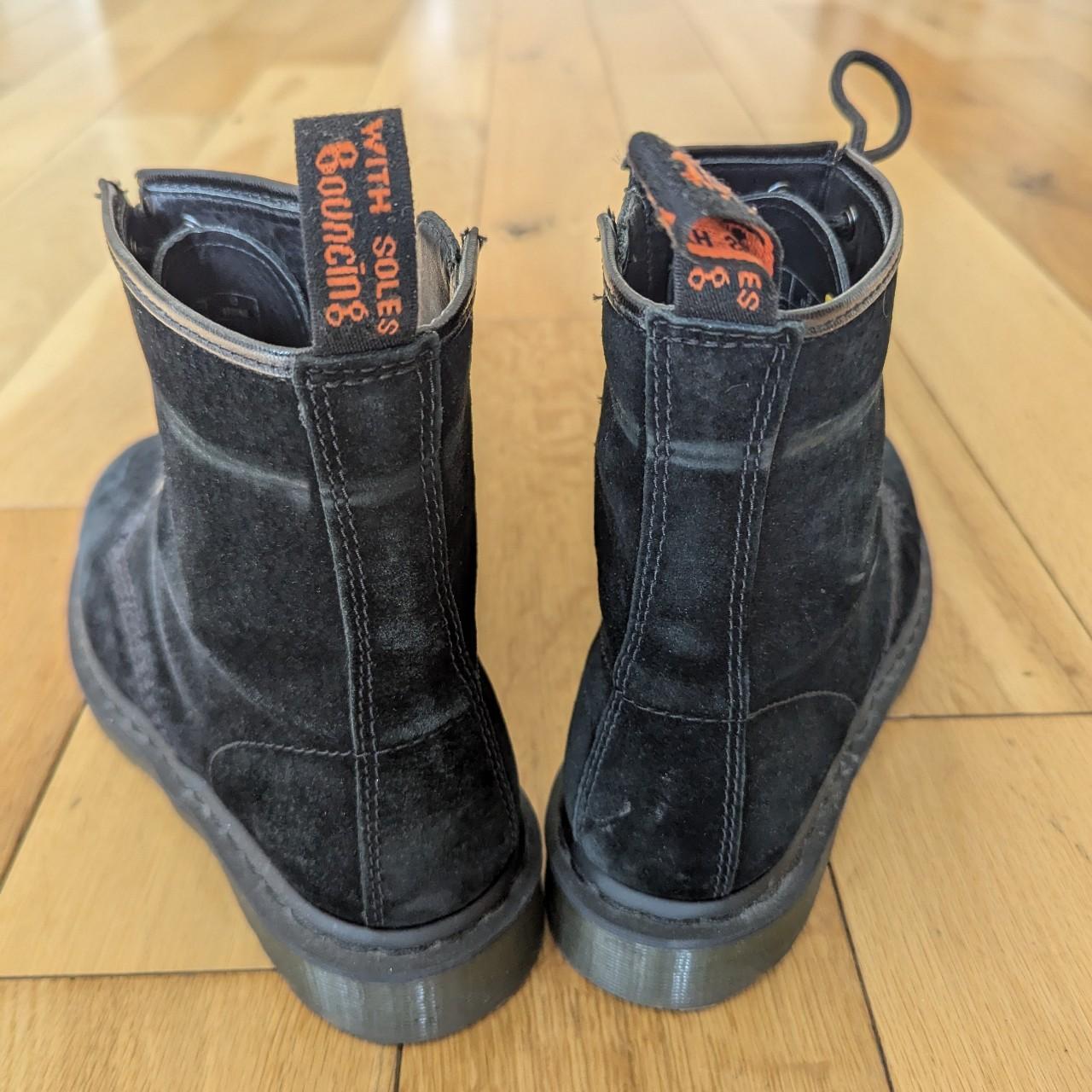 Beams Plus x Dr. Martens 1460 Black Suede Zip Up. Depop