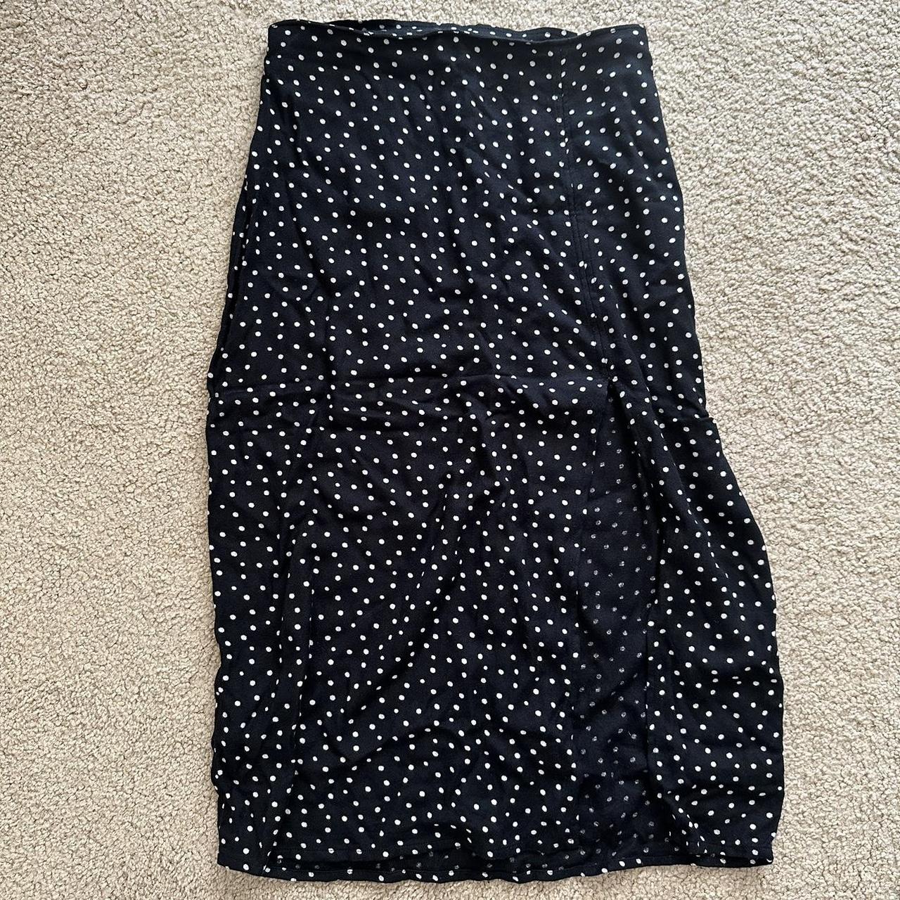 Abercrombie Fitch Polka Dot Midi Skirt With Depop