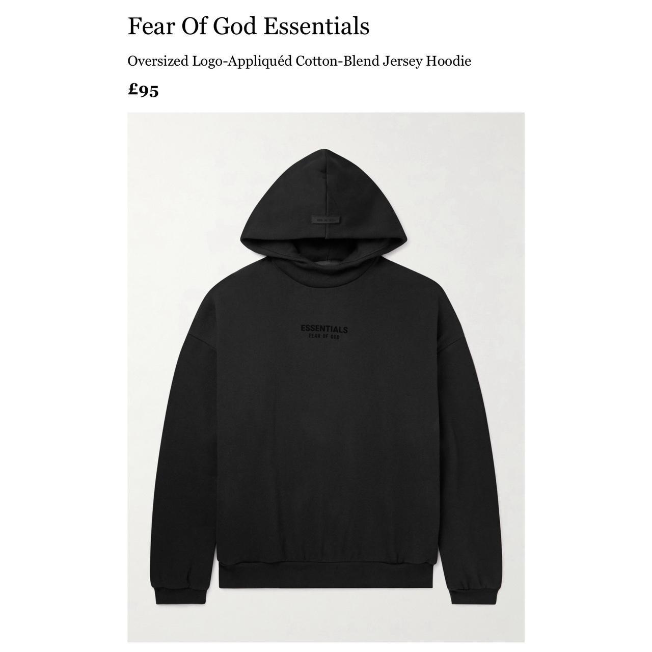 FEAR OF GOD ESSENTIALS Oversized Logo-Appliquéd Cotton-Blend