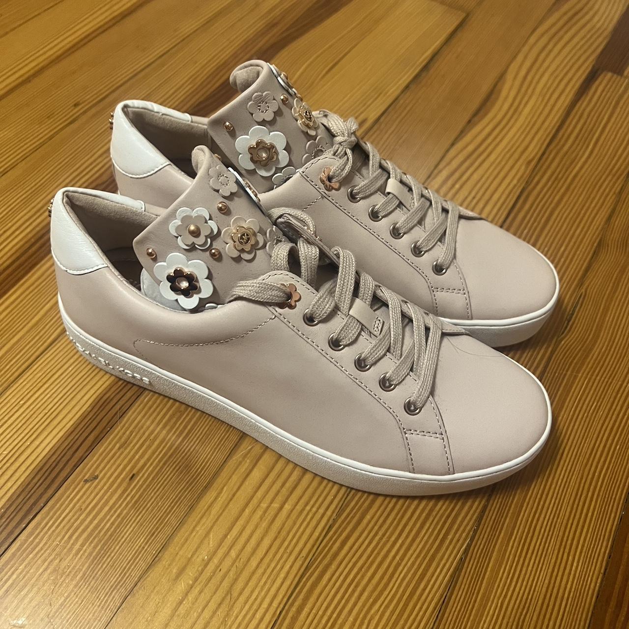 Michael Kors sneakers with rose gold detailing. Depop