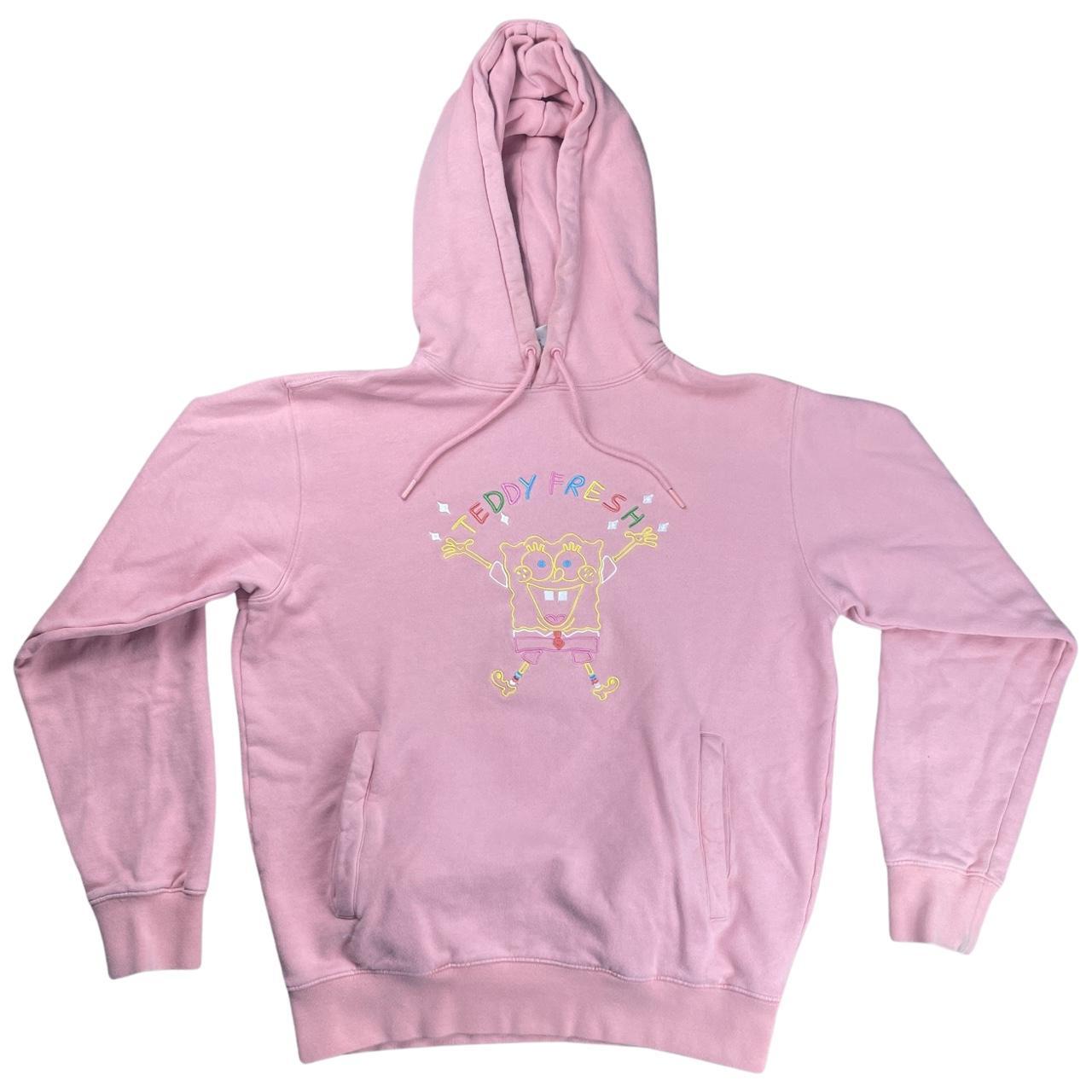 Teddy Fresh Men's Pink Hoodie | Depop