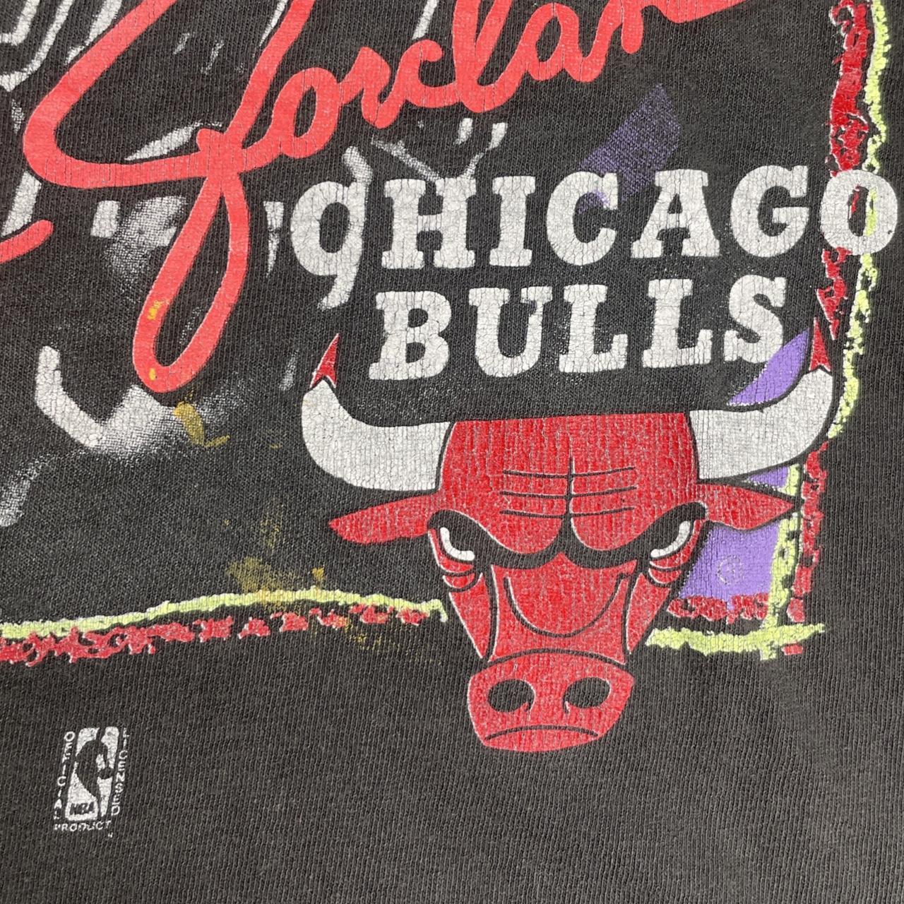 90s Chicago bulls mesh panel vintage jersey tshirt, - Depop
