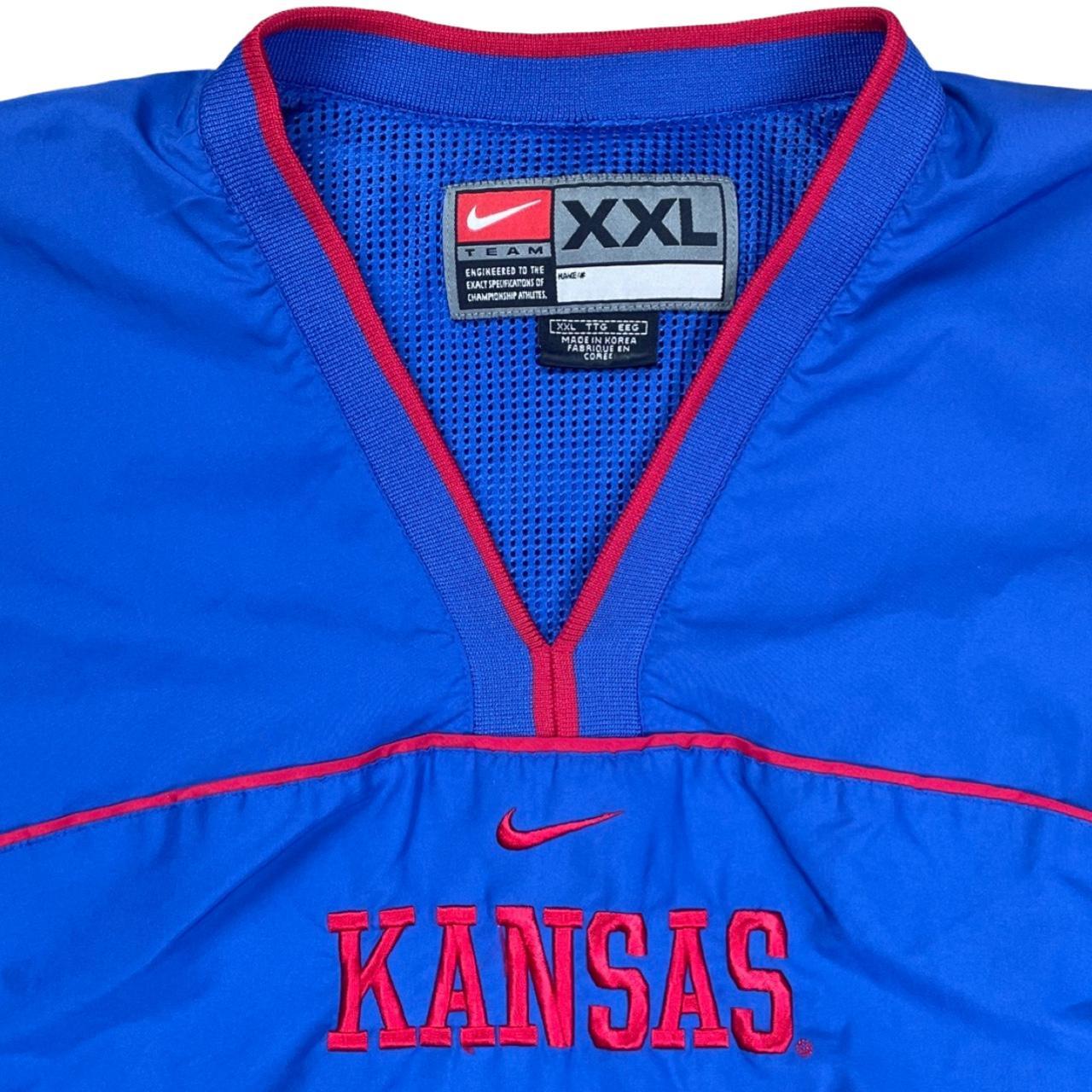 Vintage Nike Kansas Jayhawks Nike Elite Jersey  - Depop