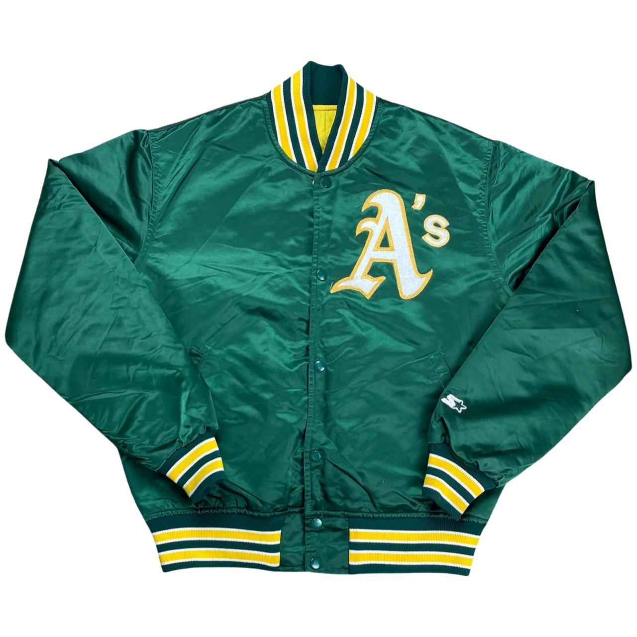Starter Athletics Oakland Varsity Green Satin Jacket