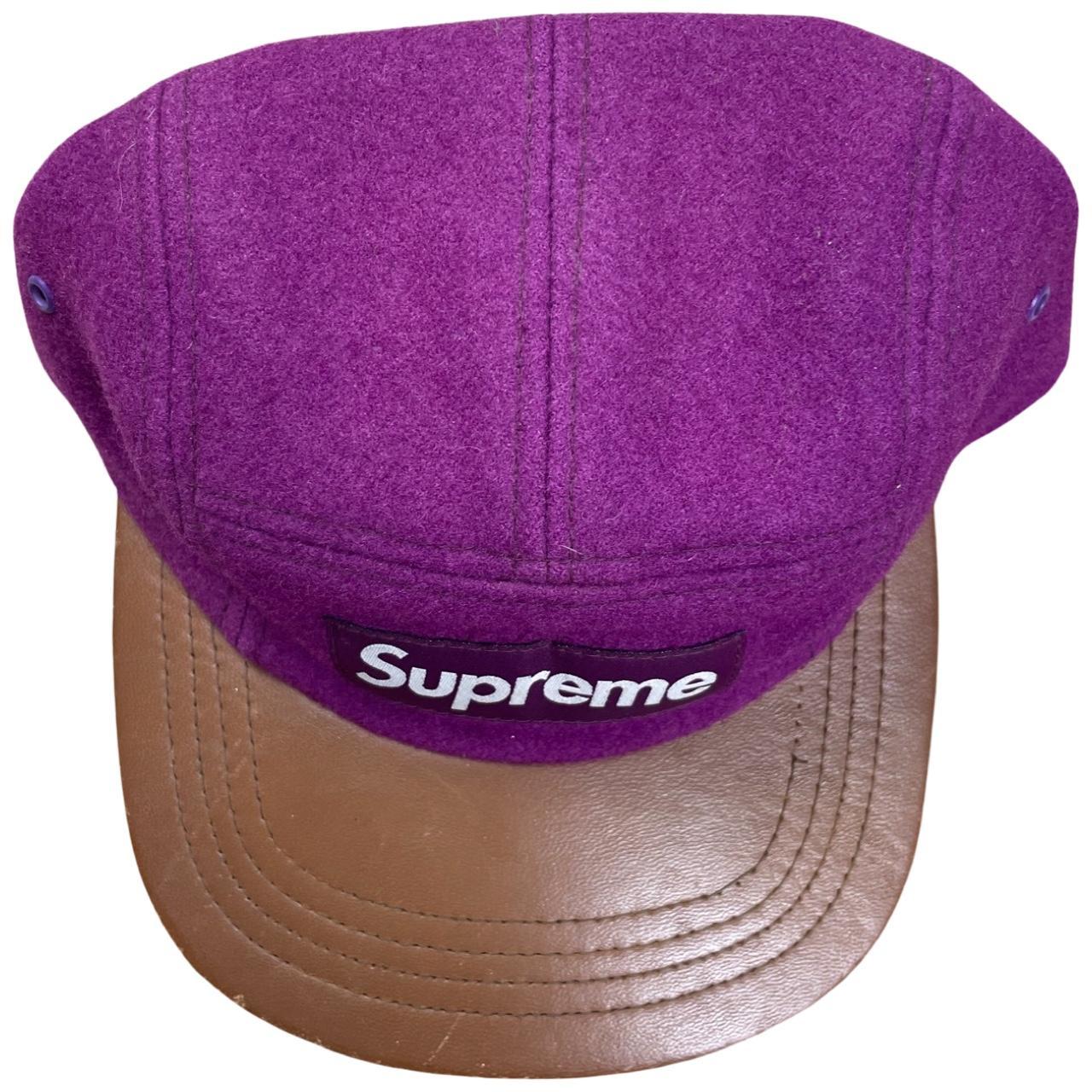 Supreme Camp Cap Hat Wool Leather 5 Panel Streetwear