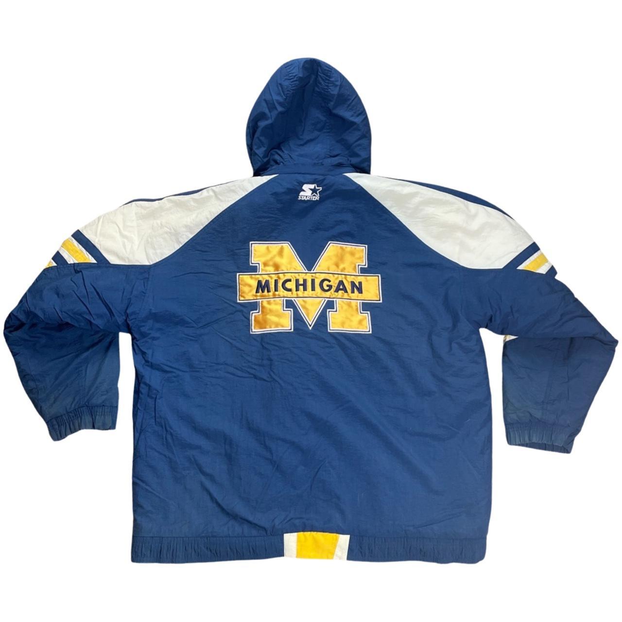 Vintage 1990s University of Michigan Wolverines Puffy Starter Jacket Size  Medium