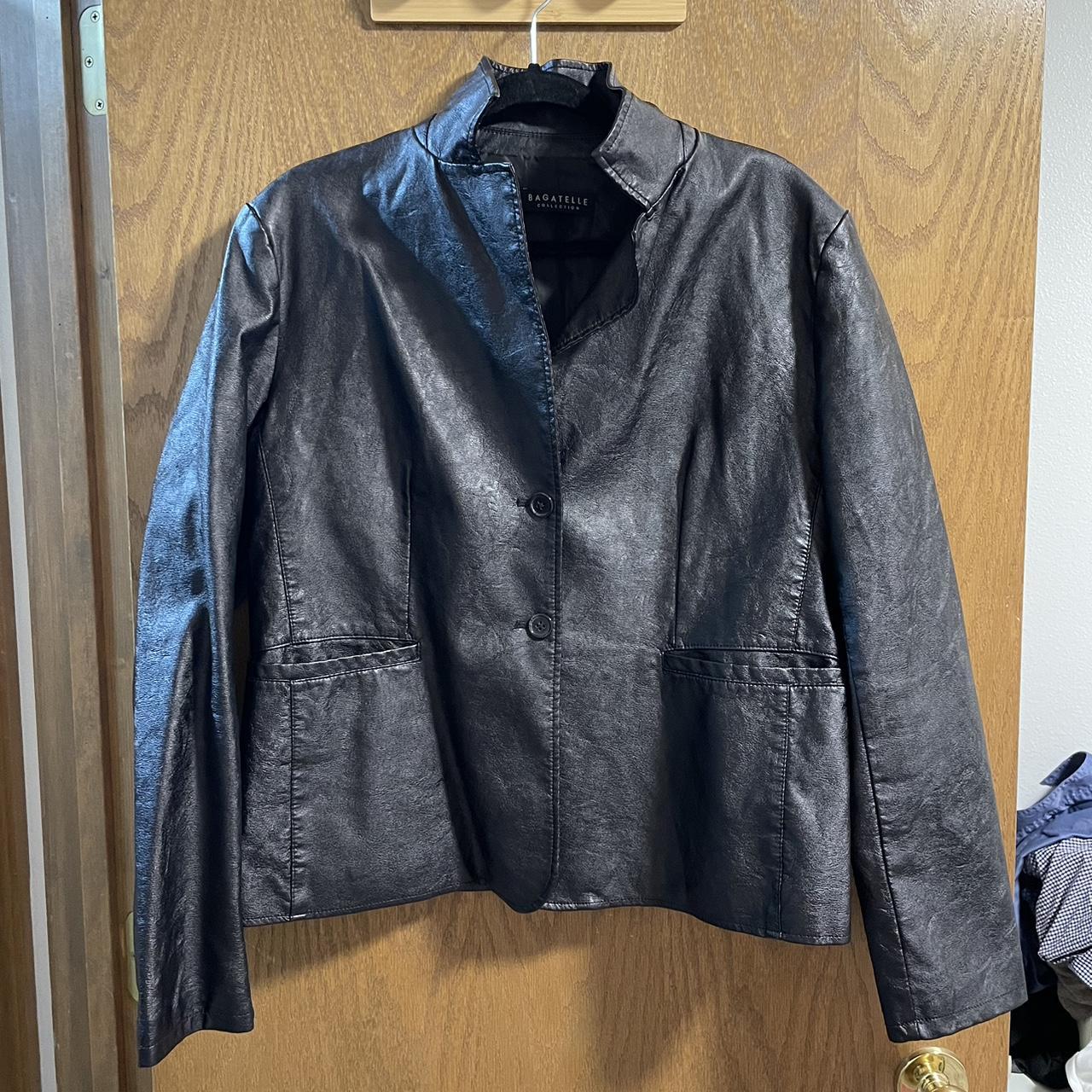 Bagatelle Leather Jacket #leatherjacket #bagatelle... - Depop