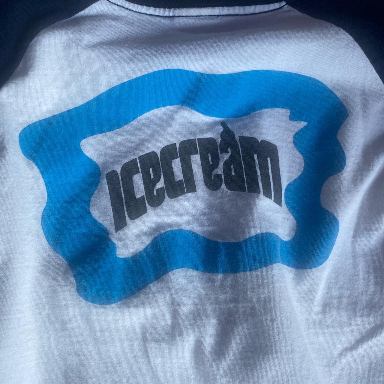 Ice Cream Men's White and Blue T-shirt | Depop