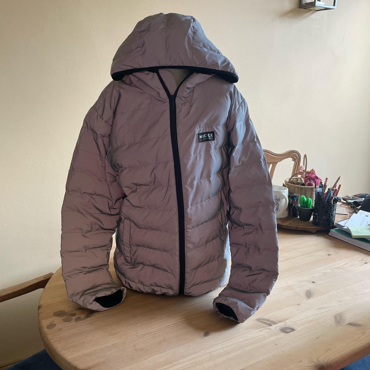 NICCE London Grey Reflective Jacket size large.... - Depop