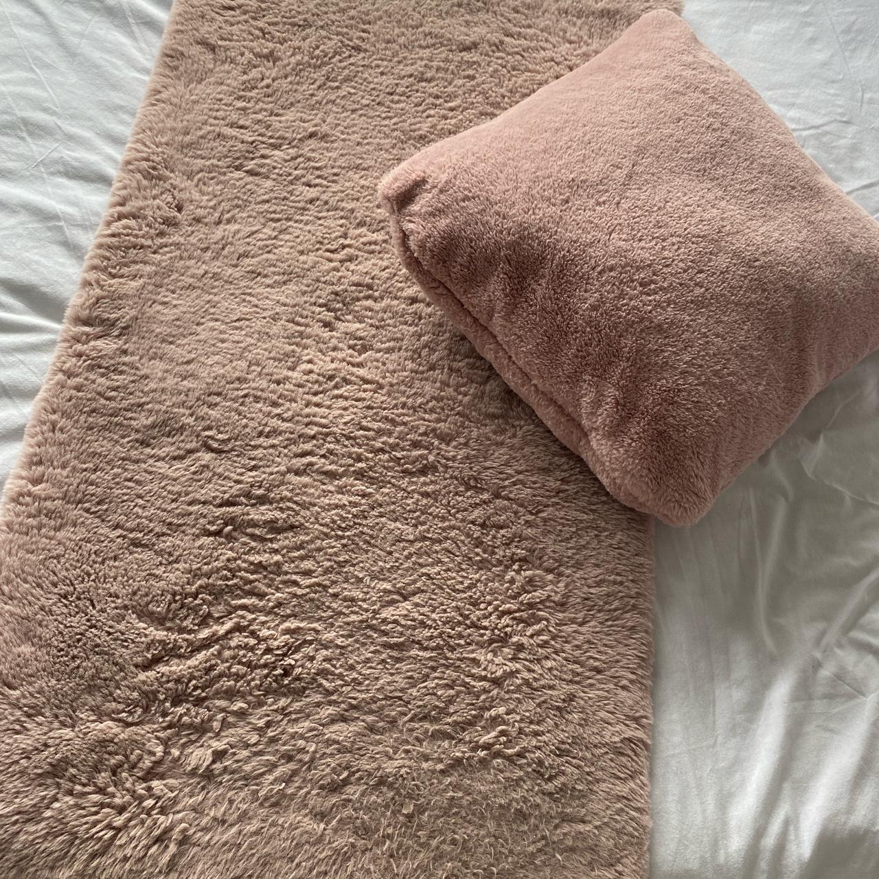 Rug and pillow set Blush pink Very soft Depop