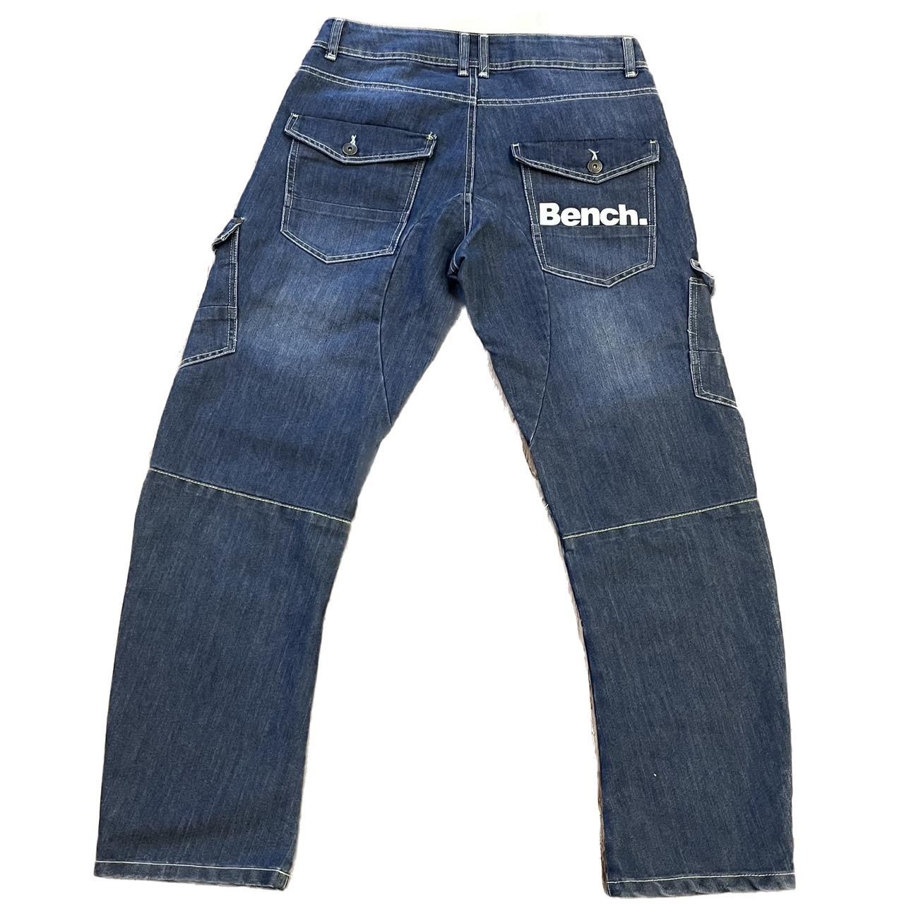 Bench jeans 🙏🏻 blue bench cargo baggy jeans with... Depop