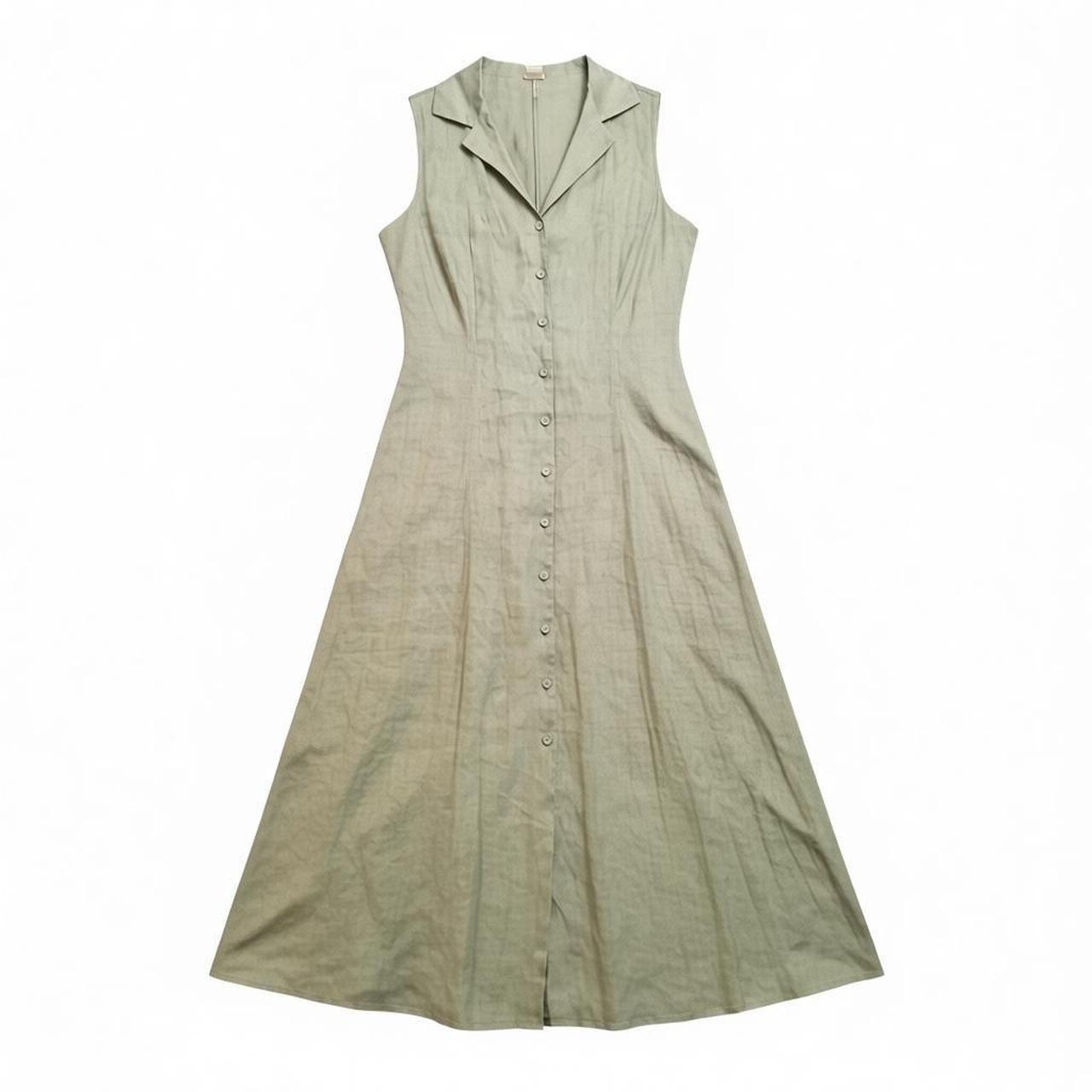 Women's Dress - Green - M – Magaschoni Sleevless … - image 1