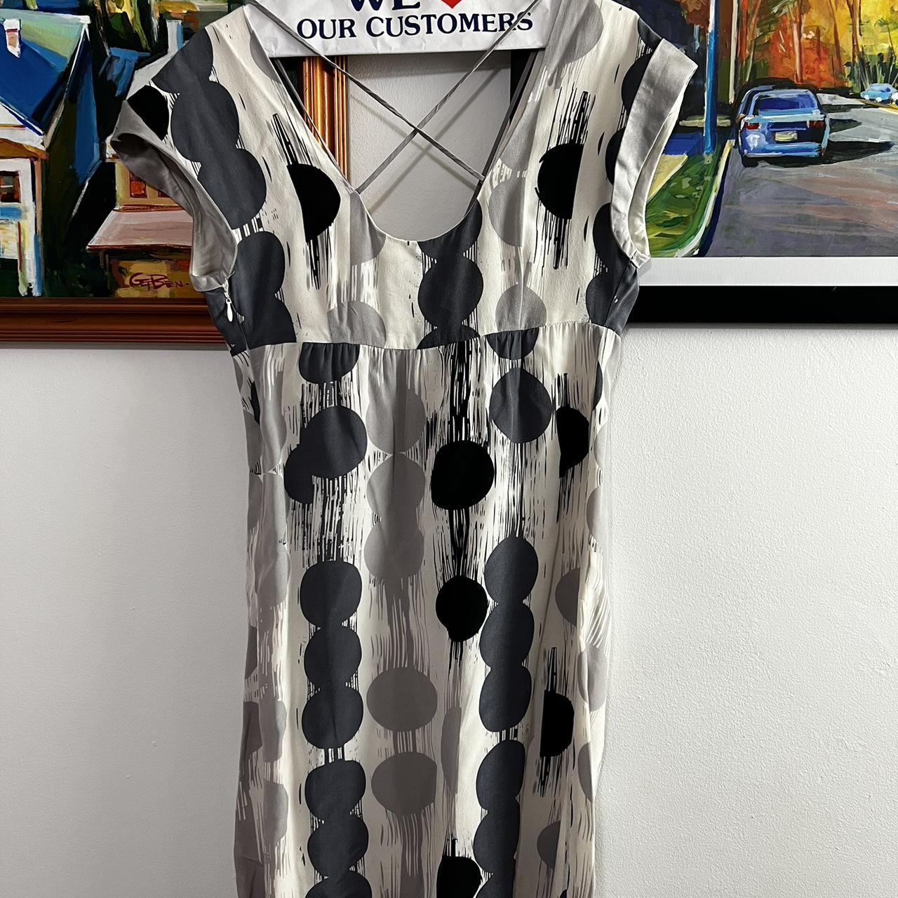Mint Velvet Women's Blue and Navy Dress (2)