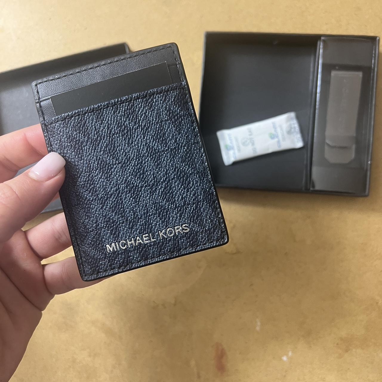 Michael kors money clip wallet hotsell