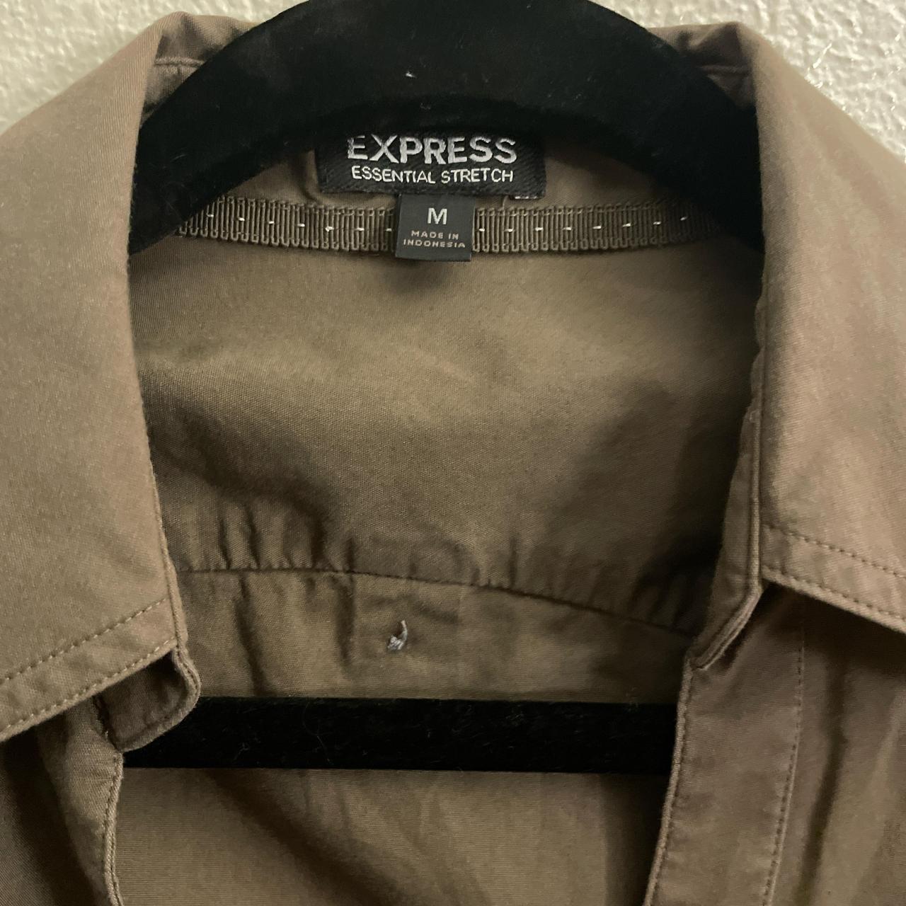 Express Women's Blouse - Khaki/Brown - M – Expres… - image 3