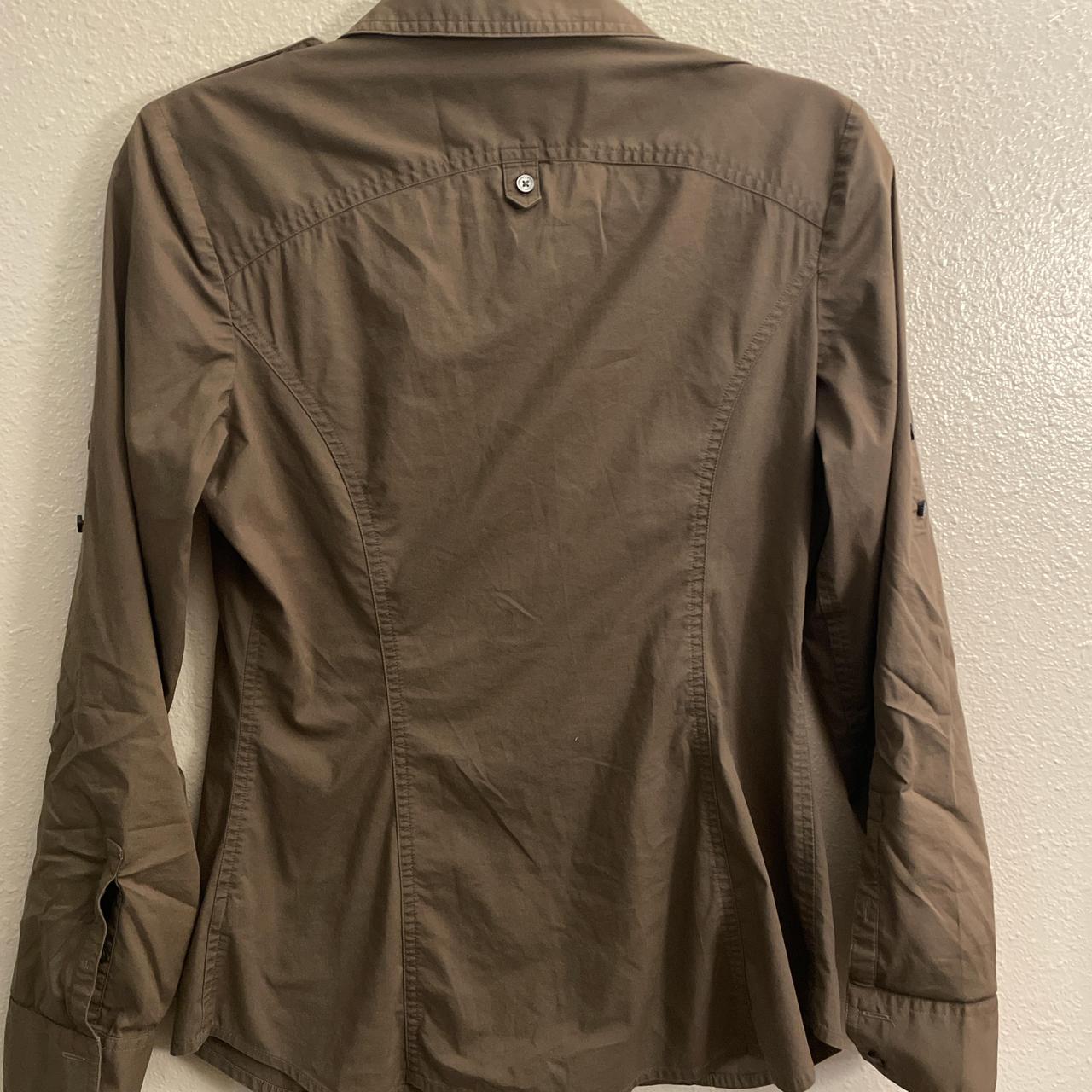 Express Women's Blouse - Khaki/Brown - M – Expres… - image 2