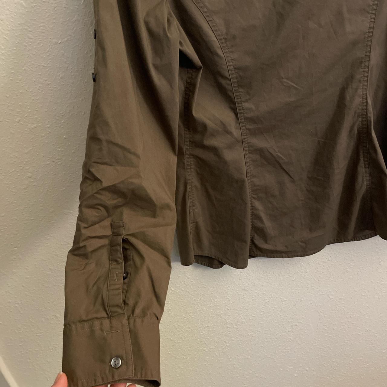 Express Women's Blouse - Khaki/Brown - M – Expres… - image 6