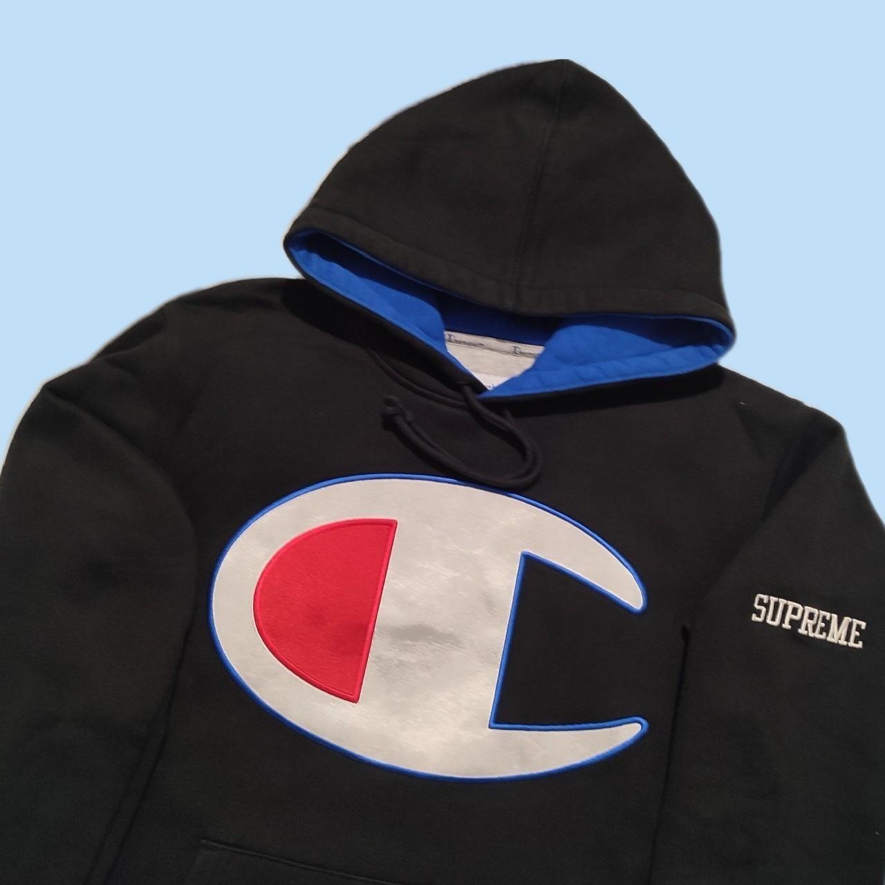 Supreme champion 2024 satin logo hoodie