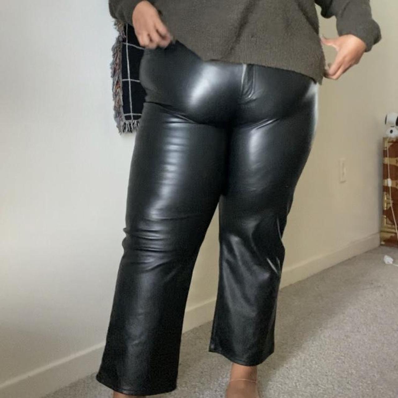 Size 18 leather pants sale