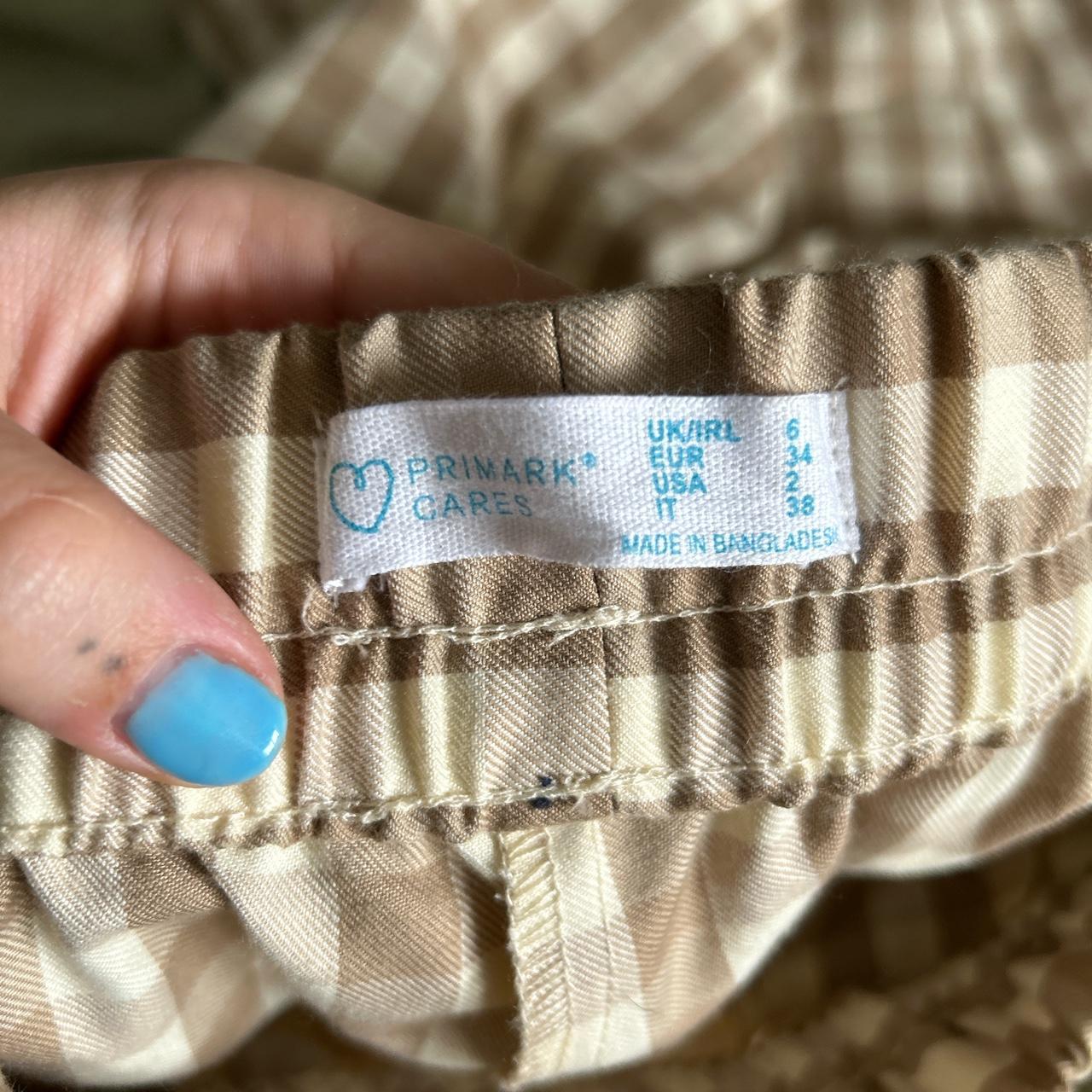 Primark checkered trousers π ~ UK size 6 ~ Never... - Depop