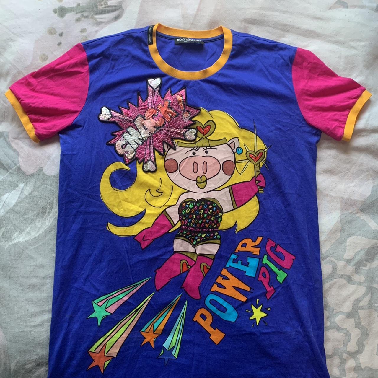 Printed Tshirts Dolce And Gabbana Pig Shirt DOLCE GABBANA Pigs