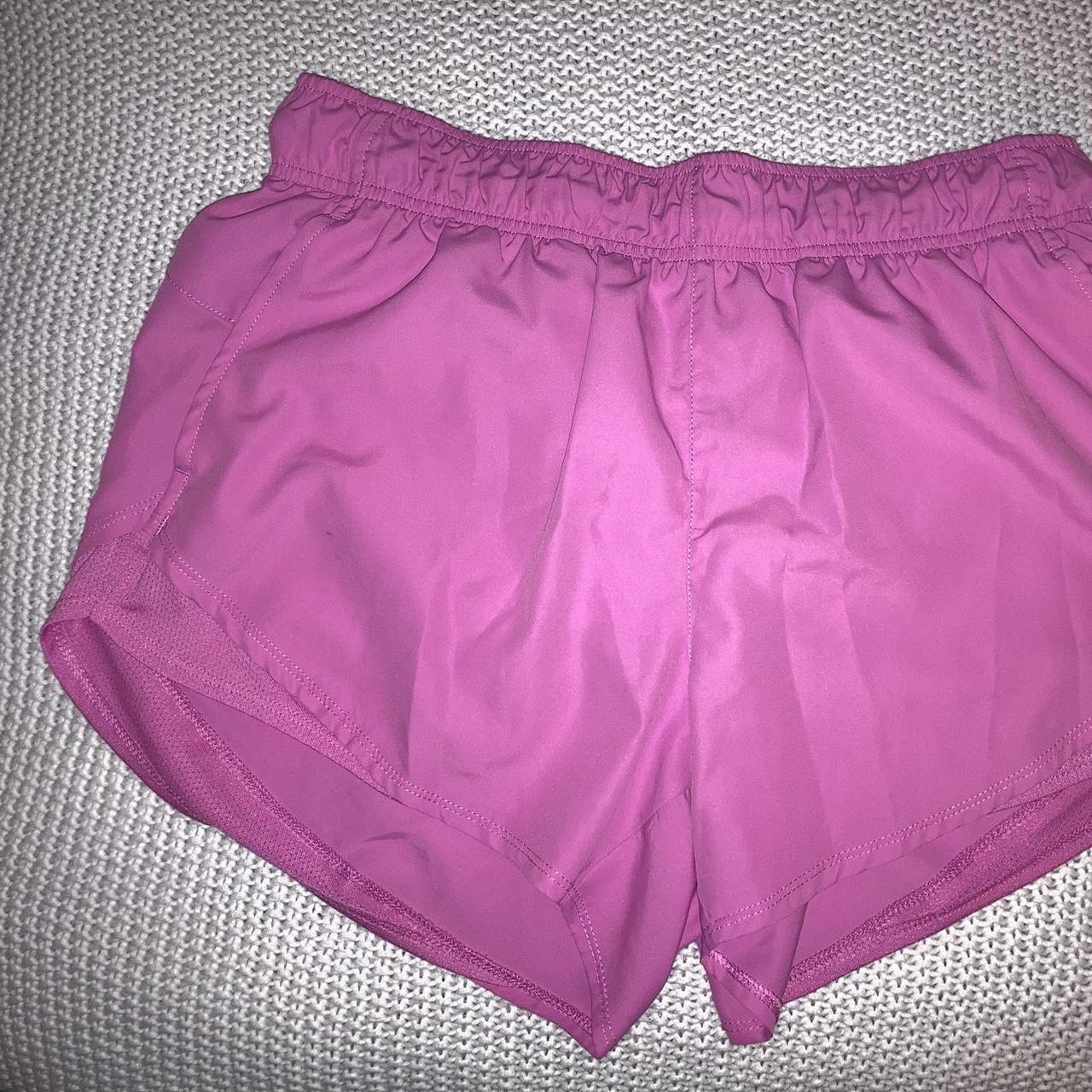 Super comfy hot pink athletic shorts with lining and... Depop