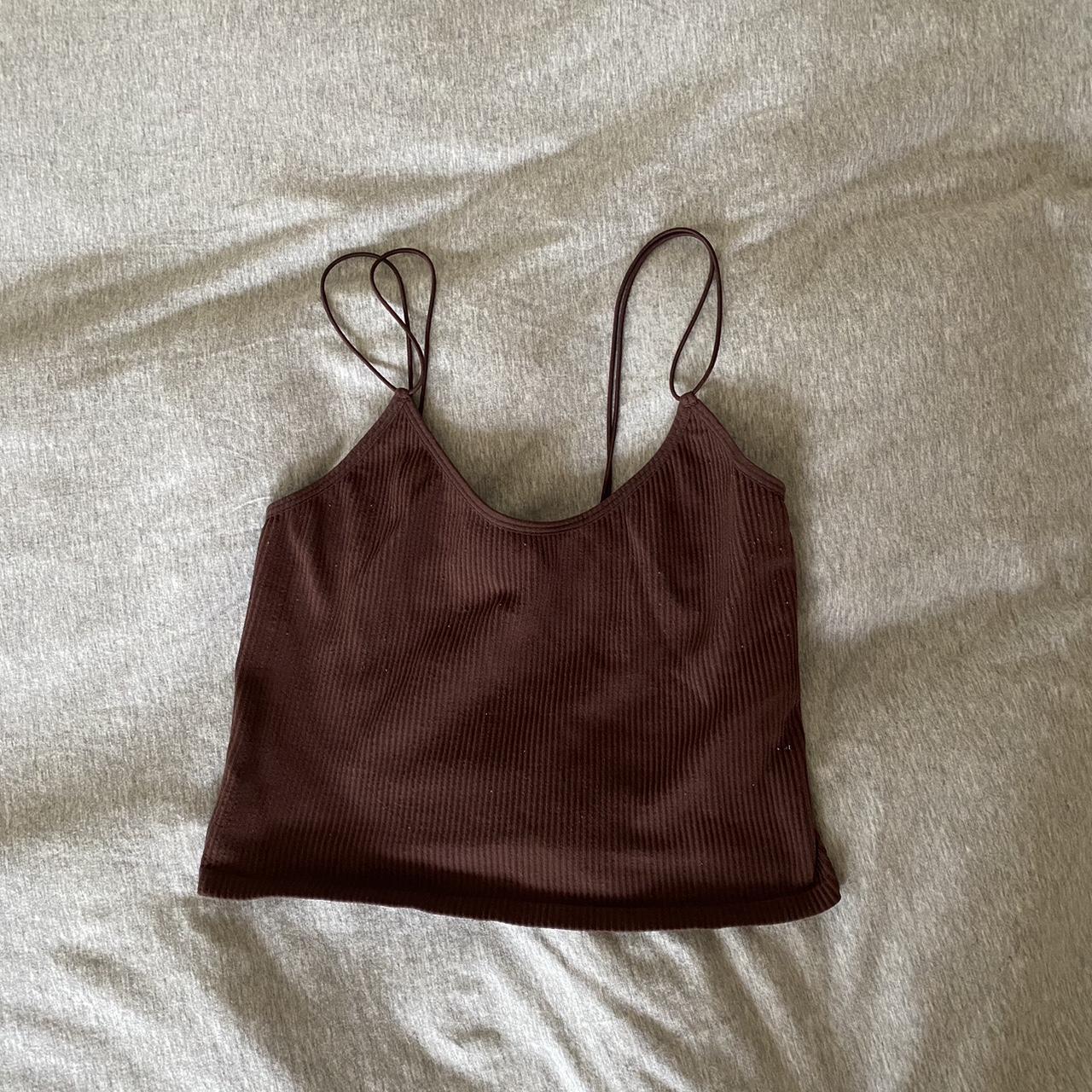 Zara Women's Brown Vest Depop