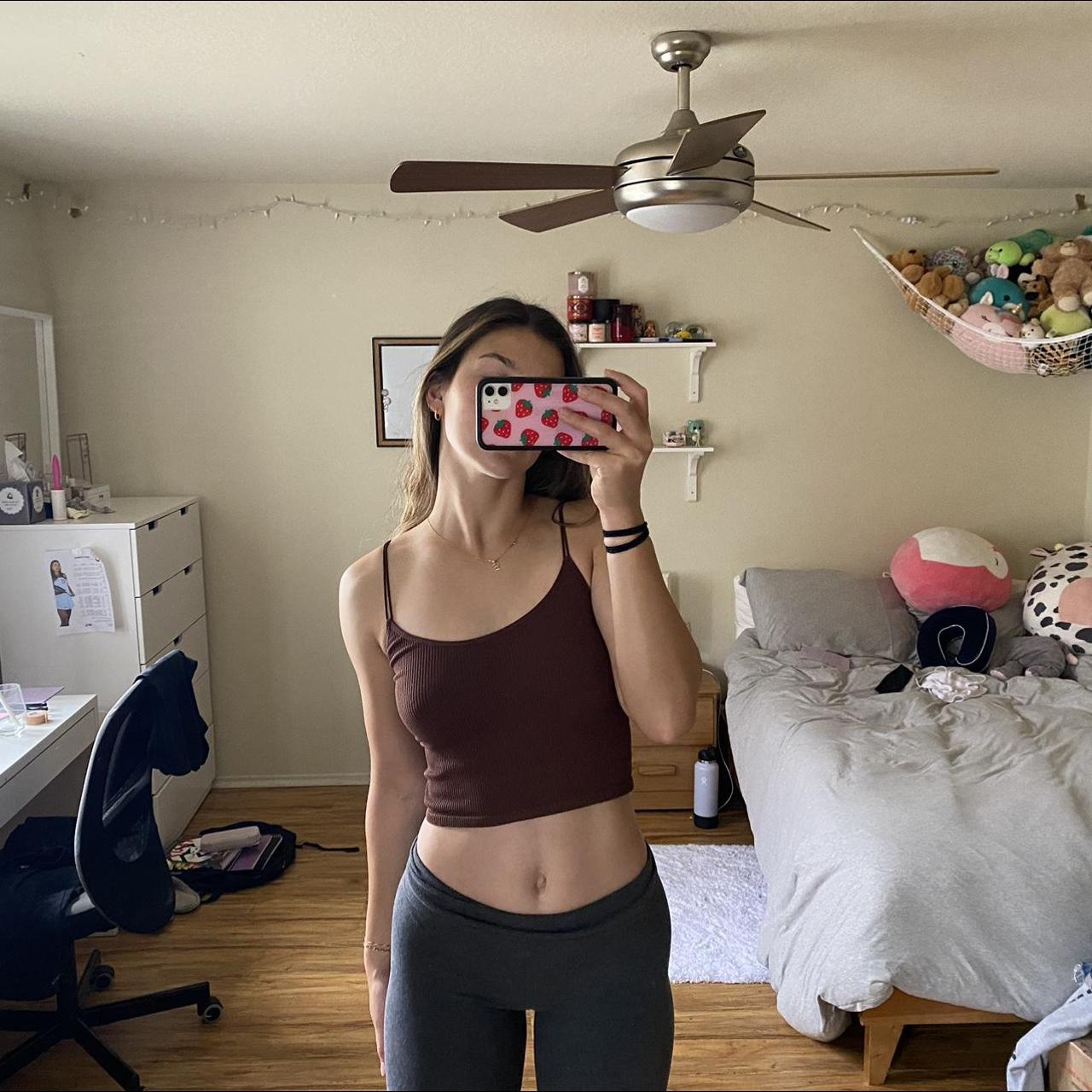 Zara Women's Brown Vest Depop