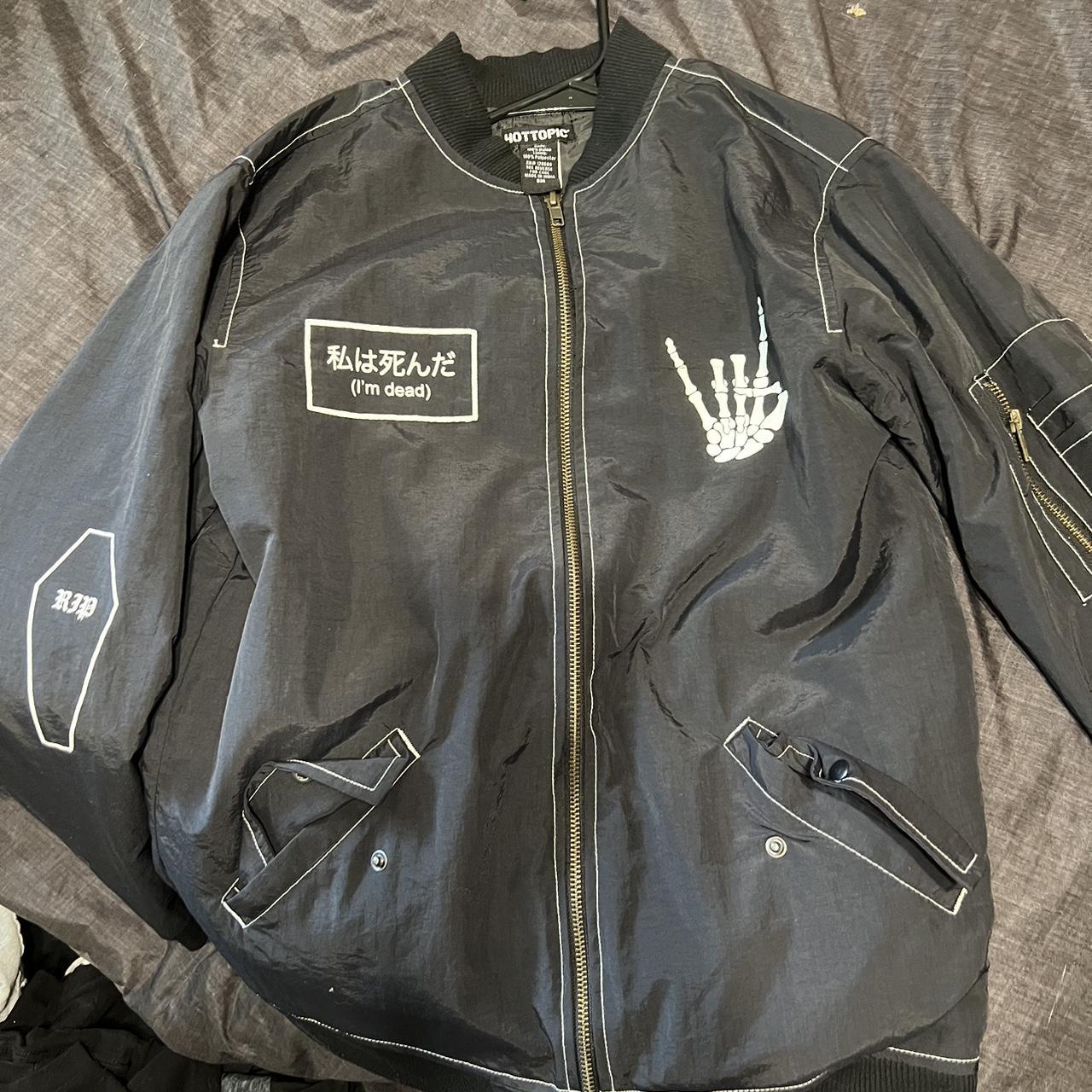 Hot Topic Bomber Jacket men’s small. Worn once - Depop