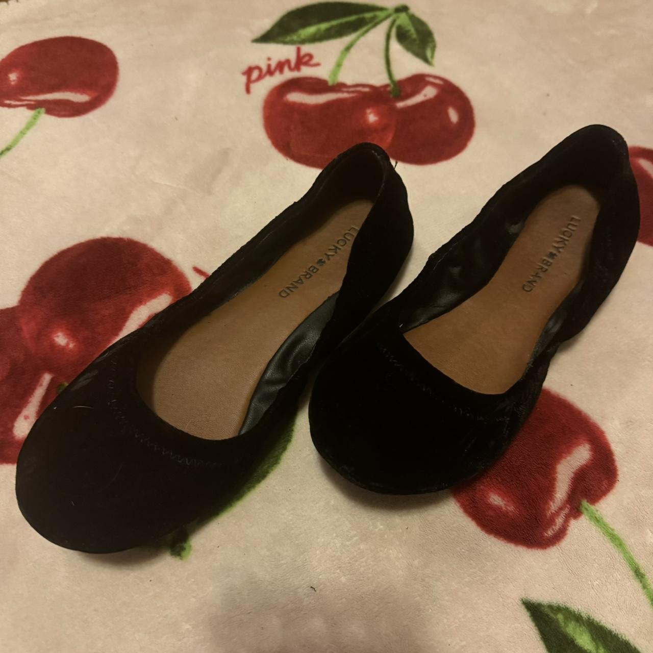 Lucky brand velvet flats online