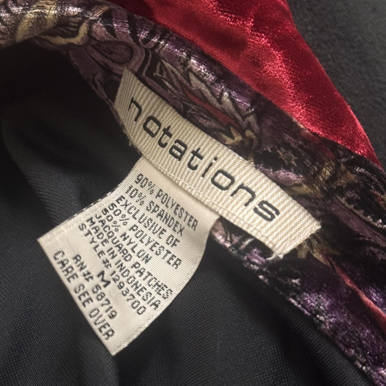 Notations Women's Duster Jacket - Black/Multi - M… - image 4