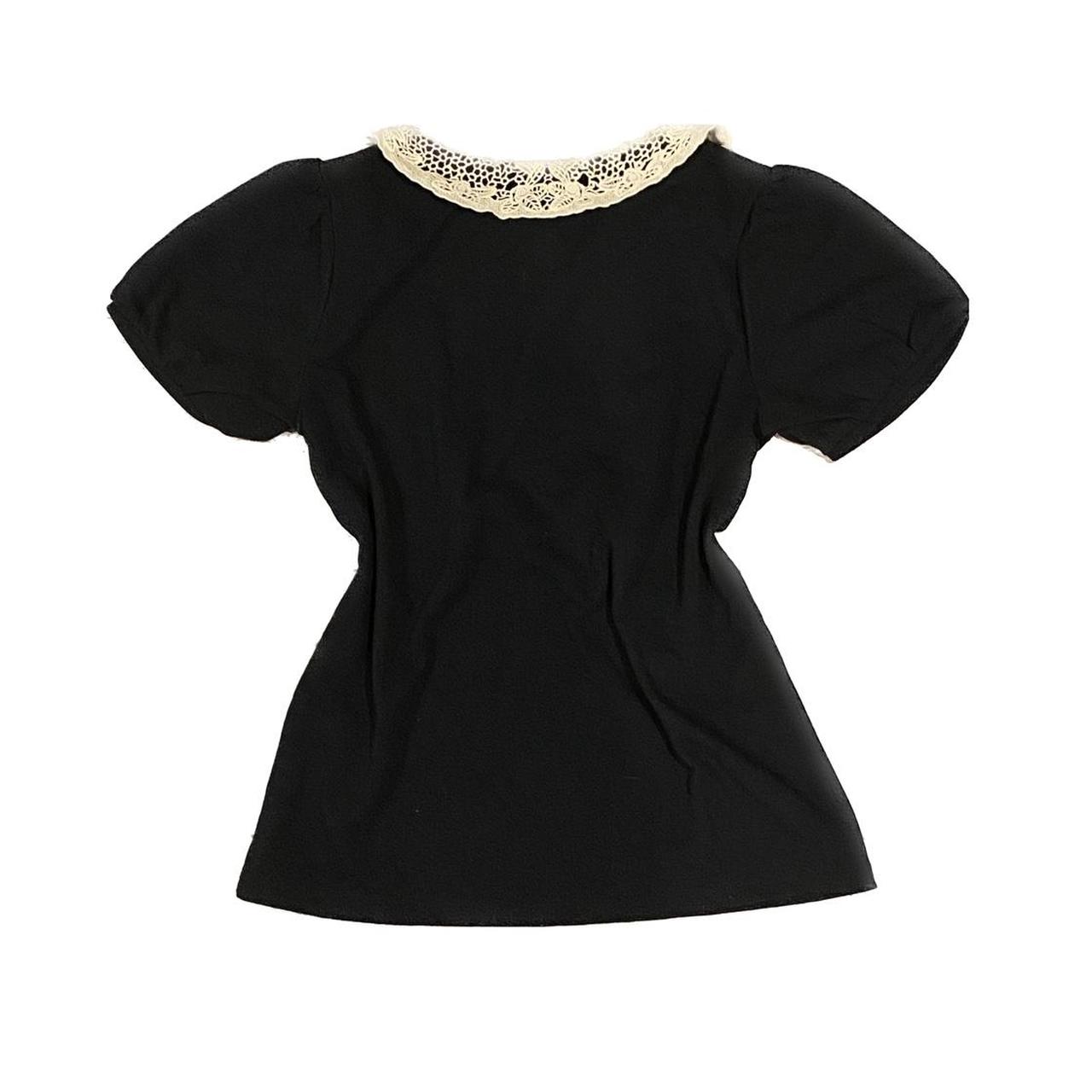 axes femme black/white lace blouse • never worn •... Depop