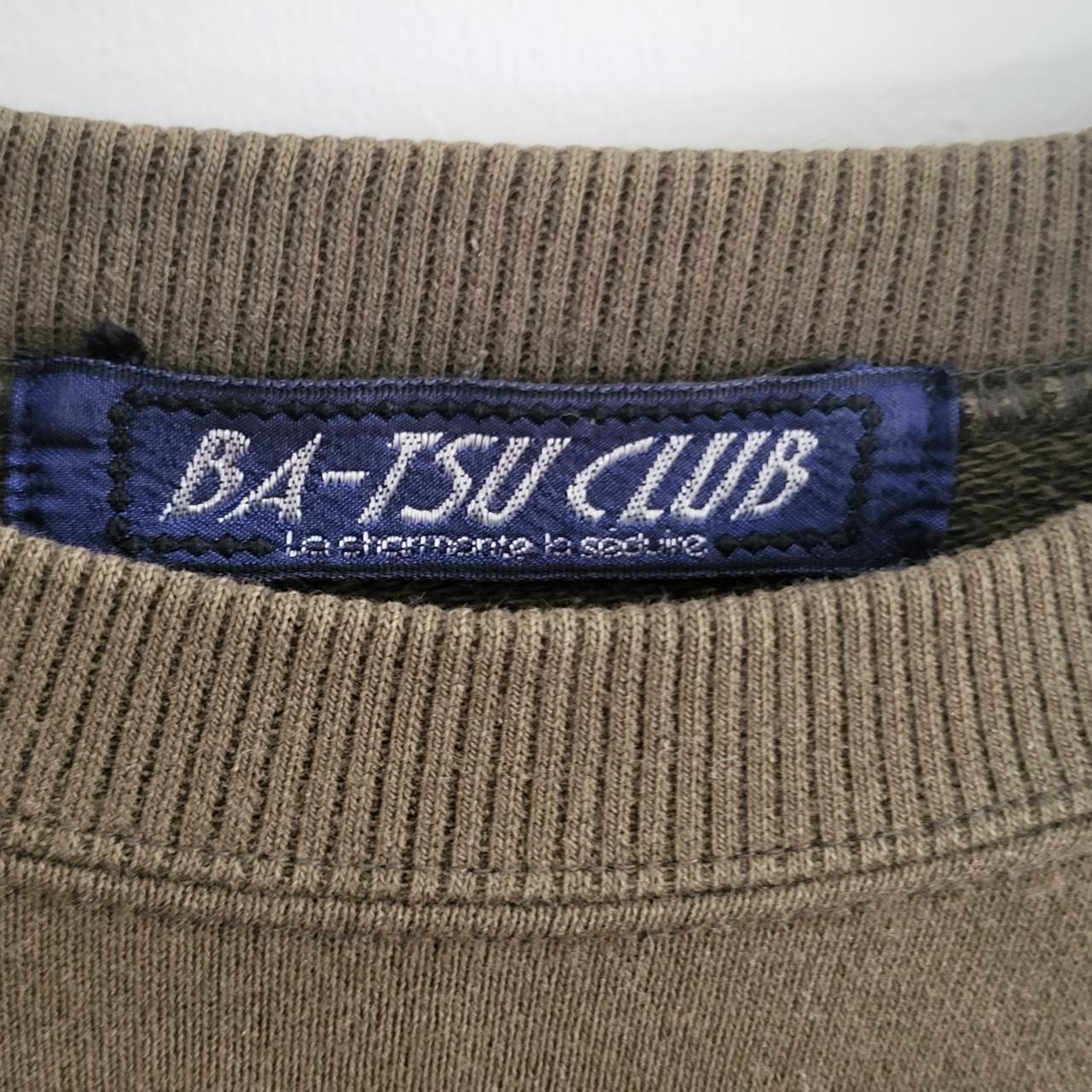 ba-tsu club *499535* military green sweater, note... - Depop