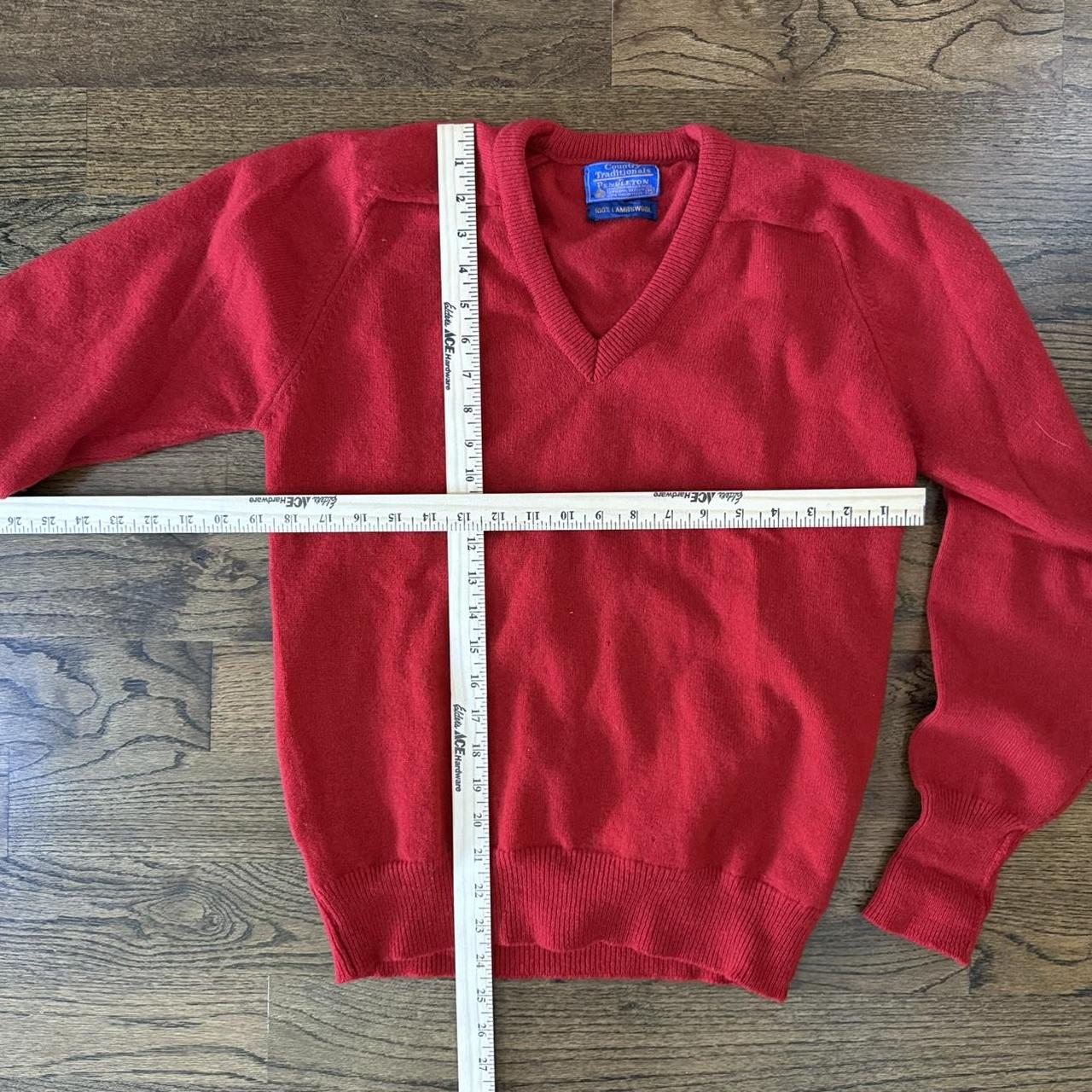 Pendleton Men's Sweater - Red - M – Pendleton Lam… - image 4