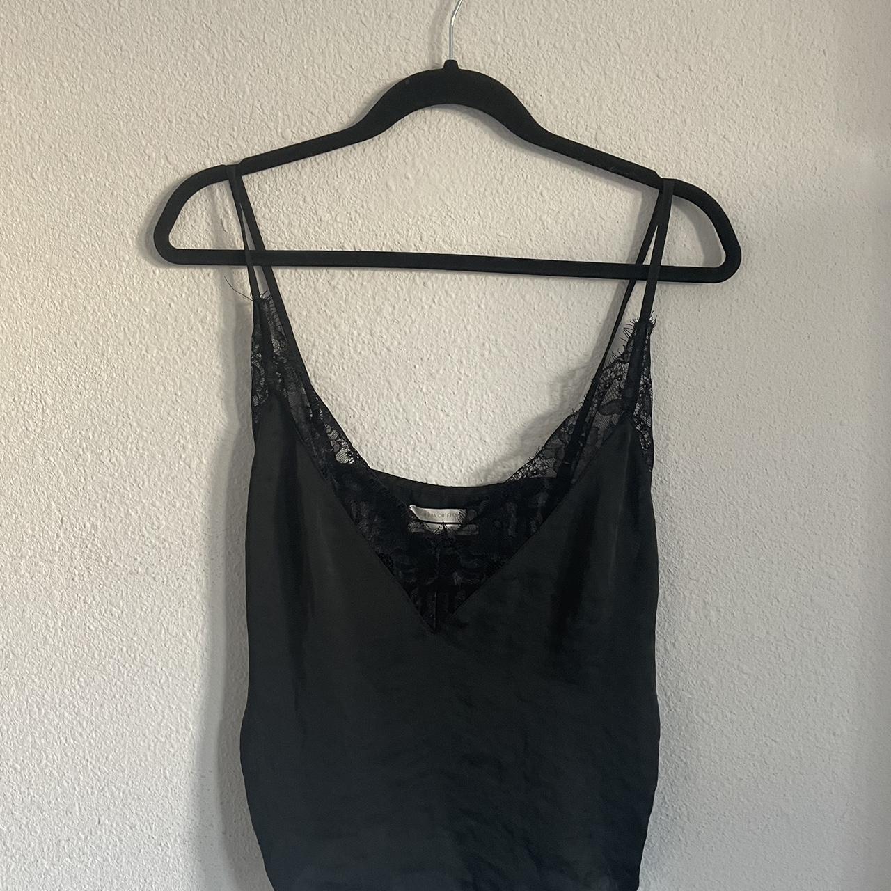 black lace slip lingerie top 📞 i accept offers! - Depop