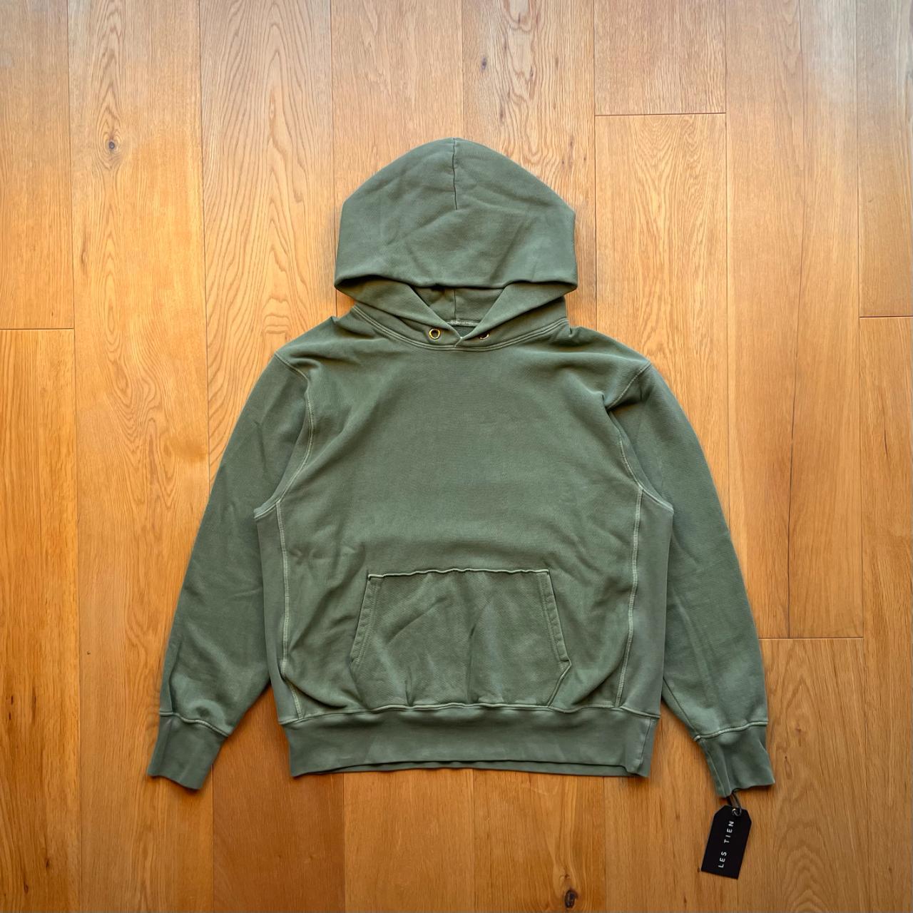 Les Tien Heavyweight Hoodie in Washed... - Depop